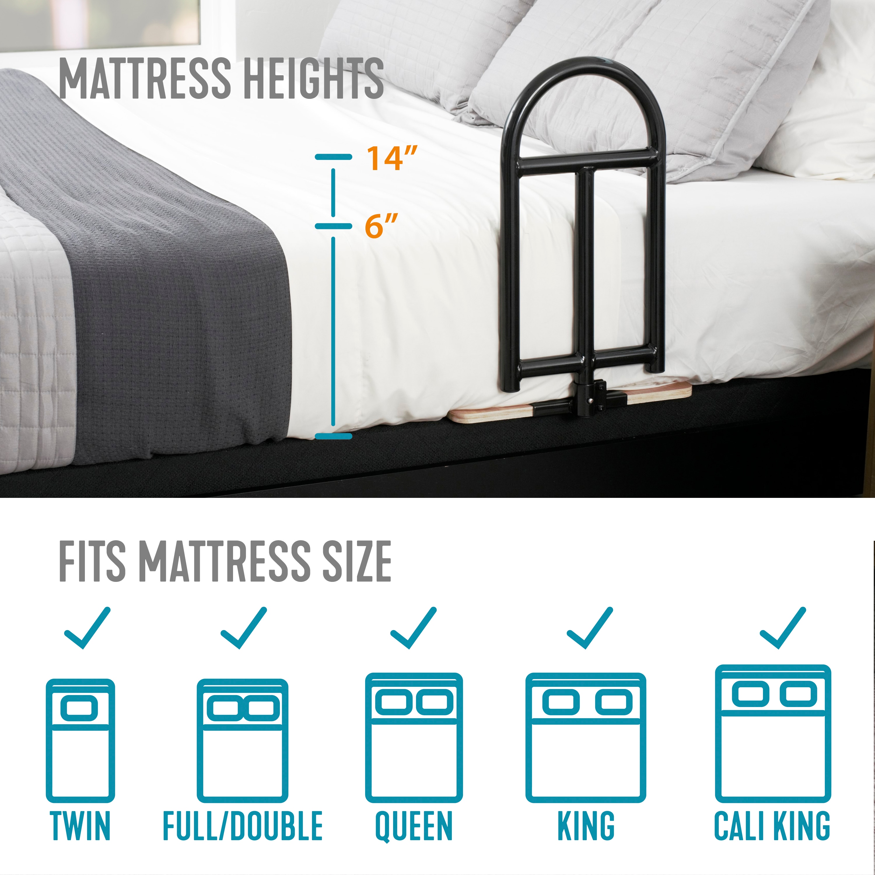 Stander 2041 Bed-Rails - View #4