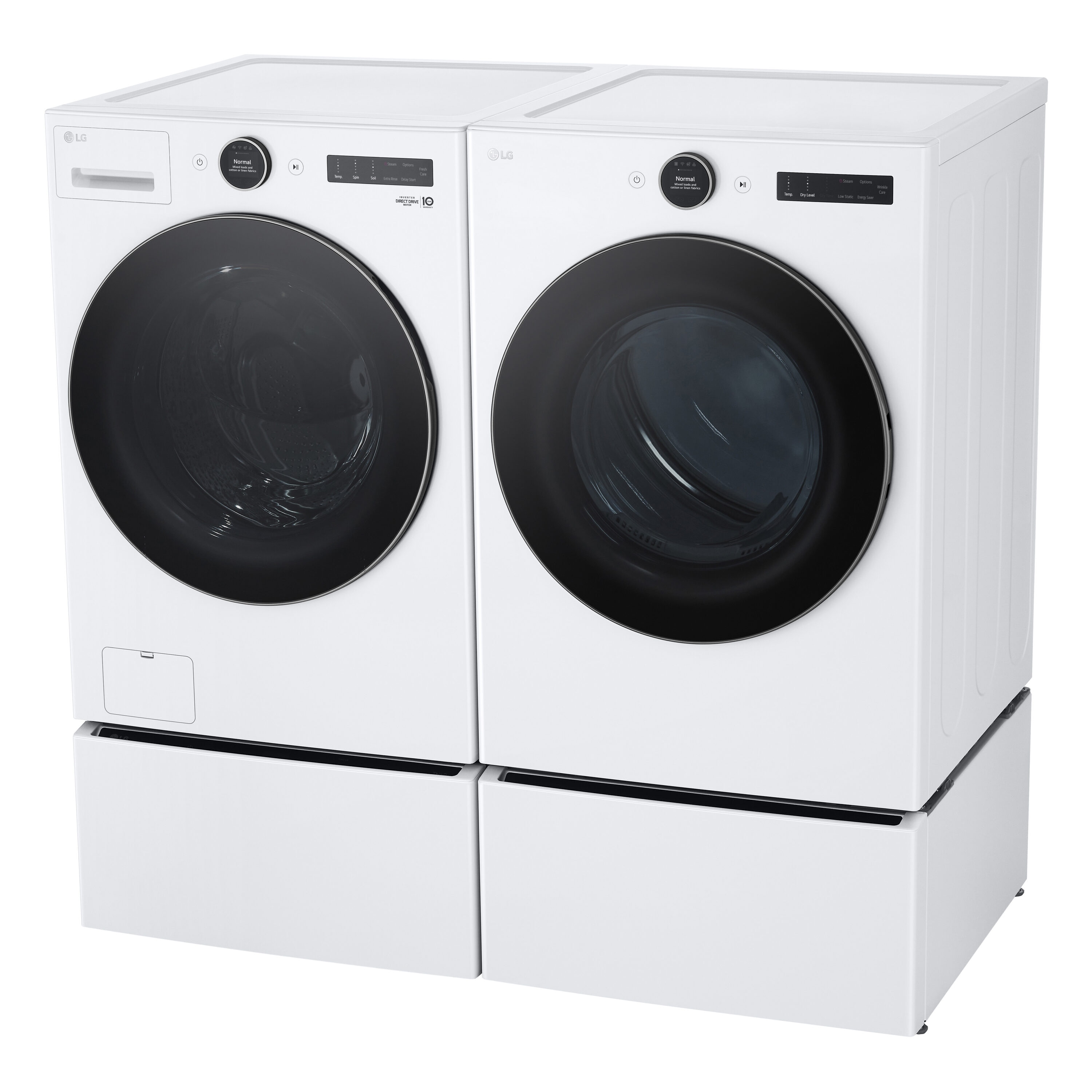 LG TurboWash 360 4.5cu ft High Efficiency Stackable Steam Cycle Smart