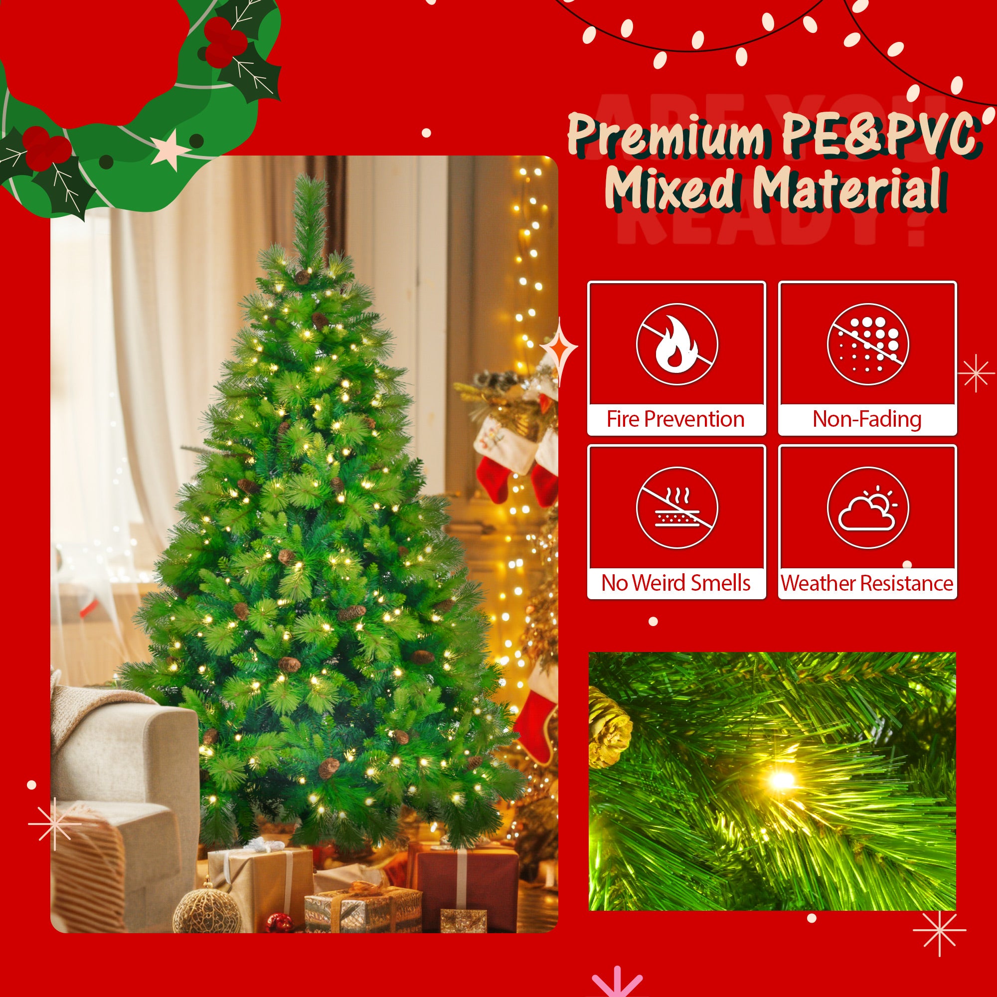 Tatayosi T98445F Artificial-Christmas-Trees - View #3