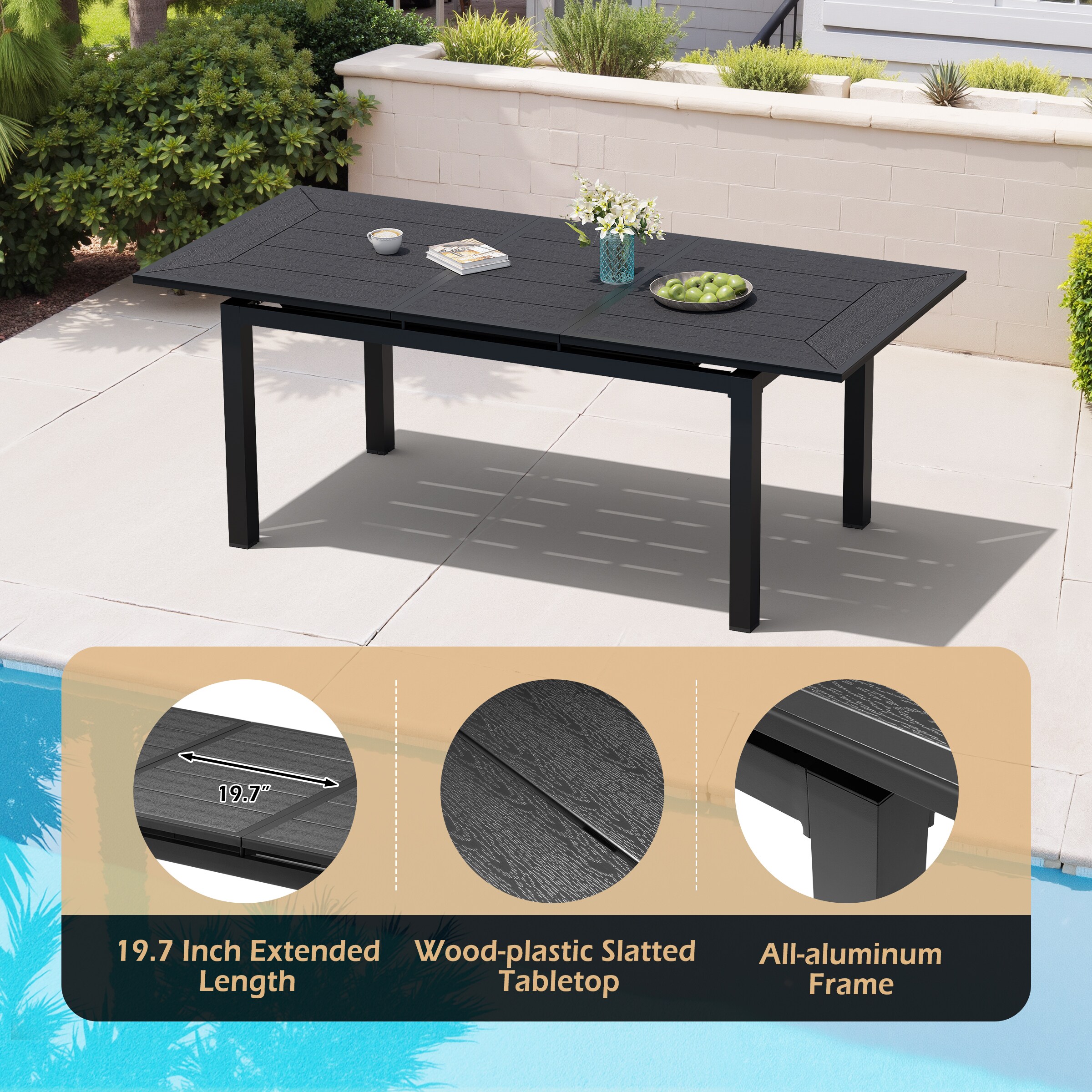 Crestlive Products CL-TB067BLK210 Patio-Tables - View #4