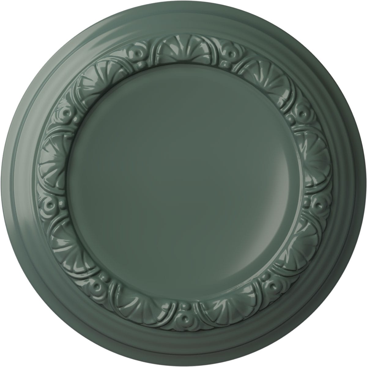 Ekena Millwork CM12CACBF Carlsbad 12.5-in W x 12.5-in L Painted Cloud Burst Polyurethane Whole Ceiling Medallion