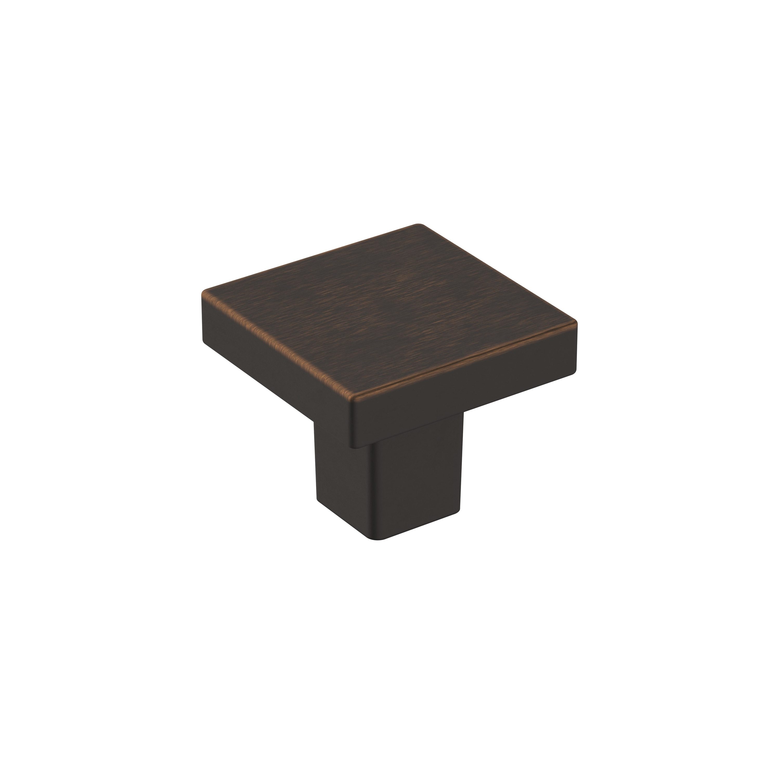 Amerock BP36905ORB Monument 1-3/16-in Oil Rubbed Bronze Square Contemporary Cabinet Knob