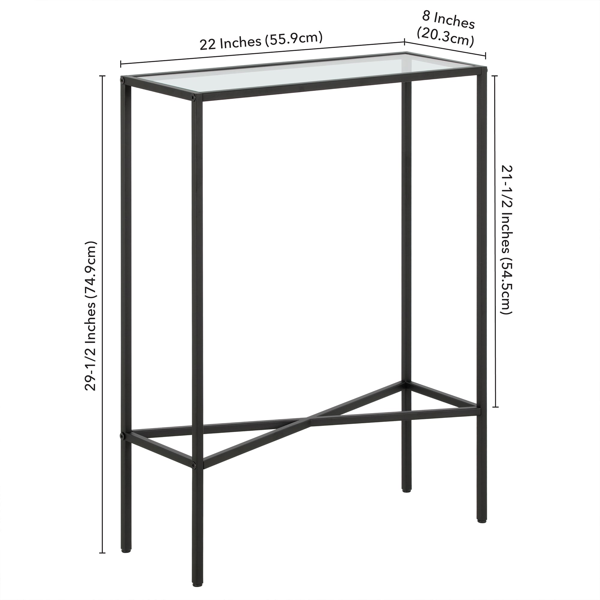 Hailey Home Henley Industrial Blackened Bronze Console Table in the ...