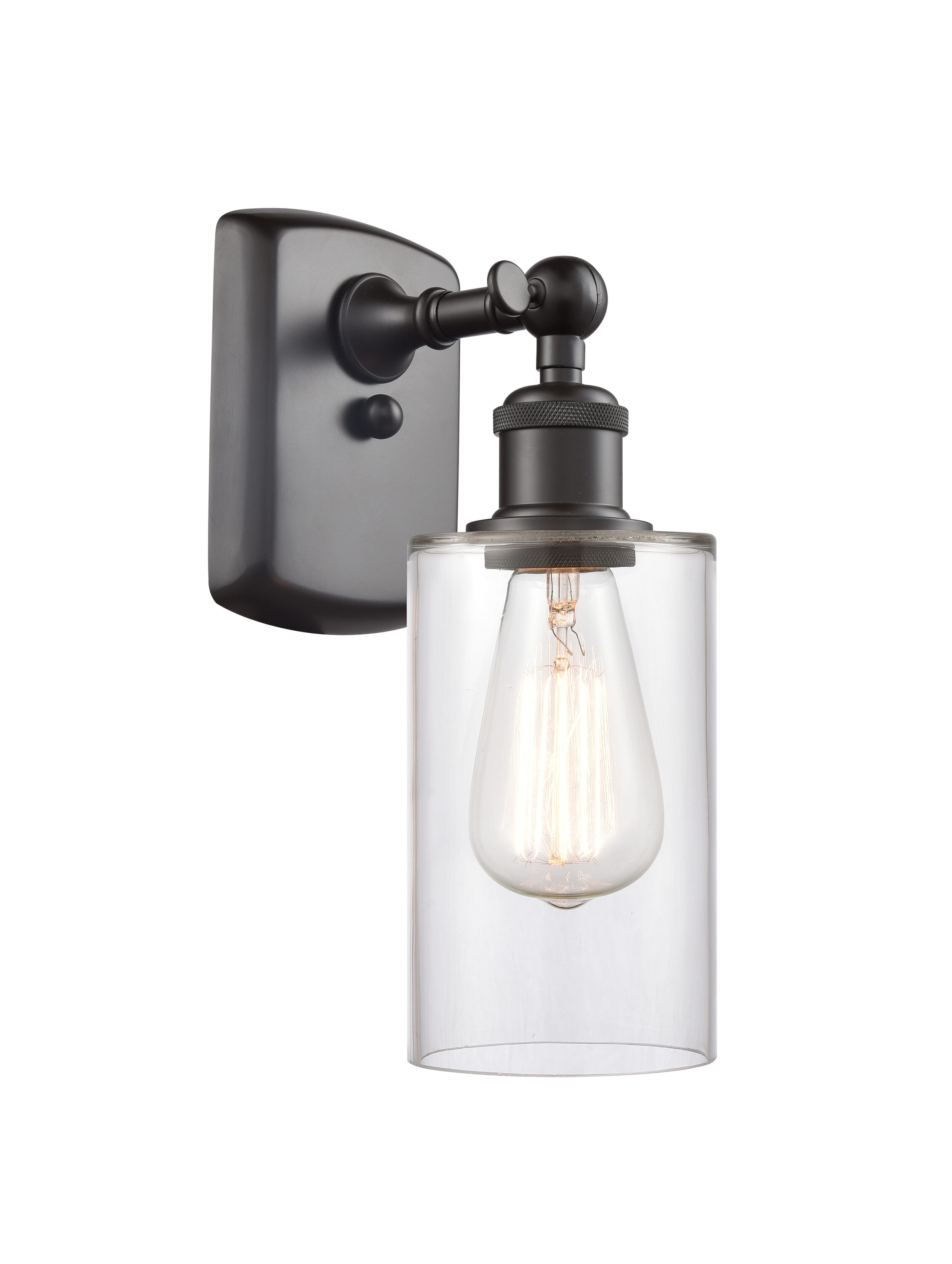 Innovations Lighting 516-1W-OB-G802 Clymer 3.88-in W 1 -Light Oil-rubbed Bronze Wall Sconce