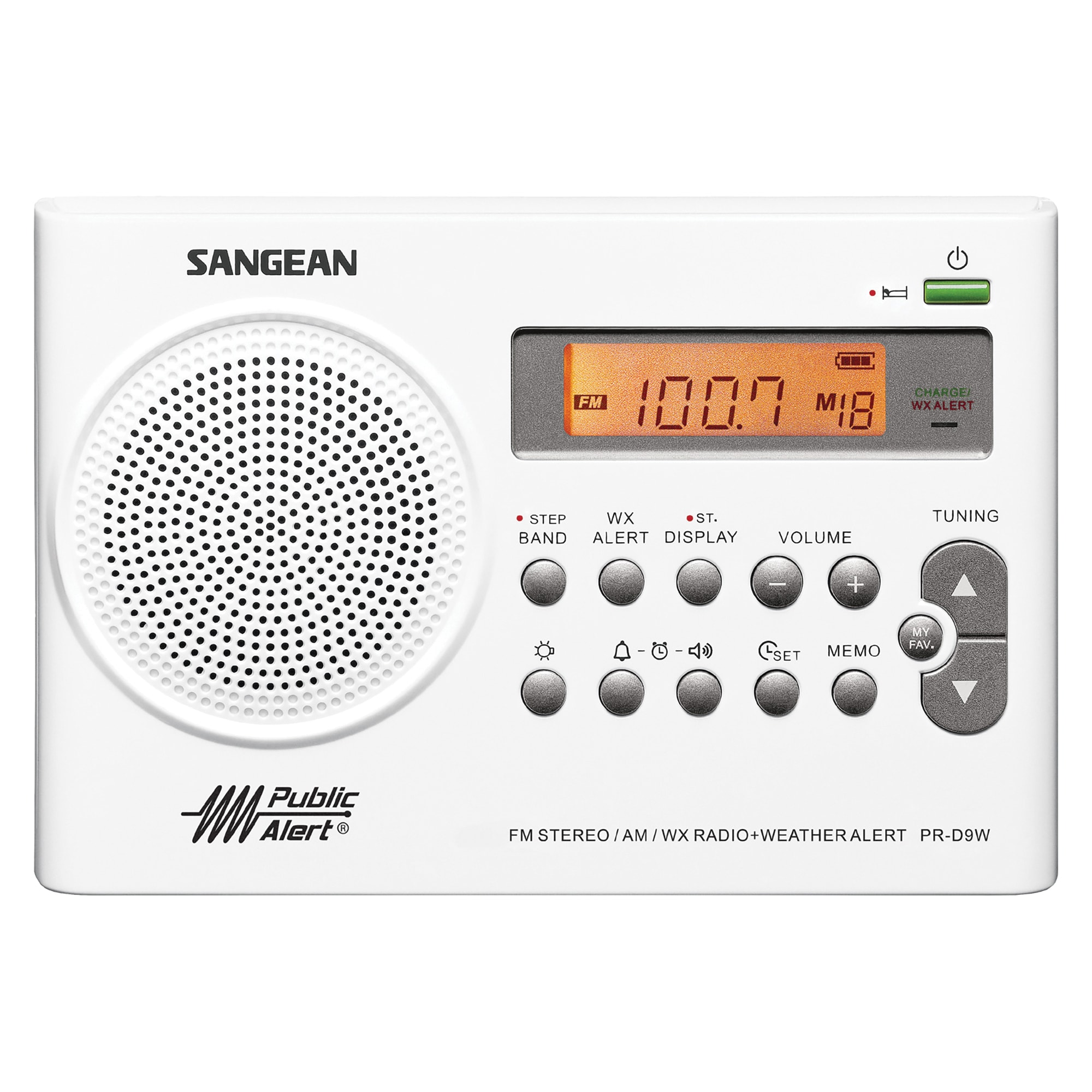 Sangean AM/FM Weather Radio with Clock in the Weather Radios department at 