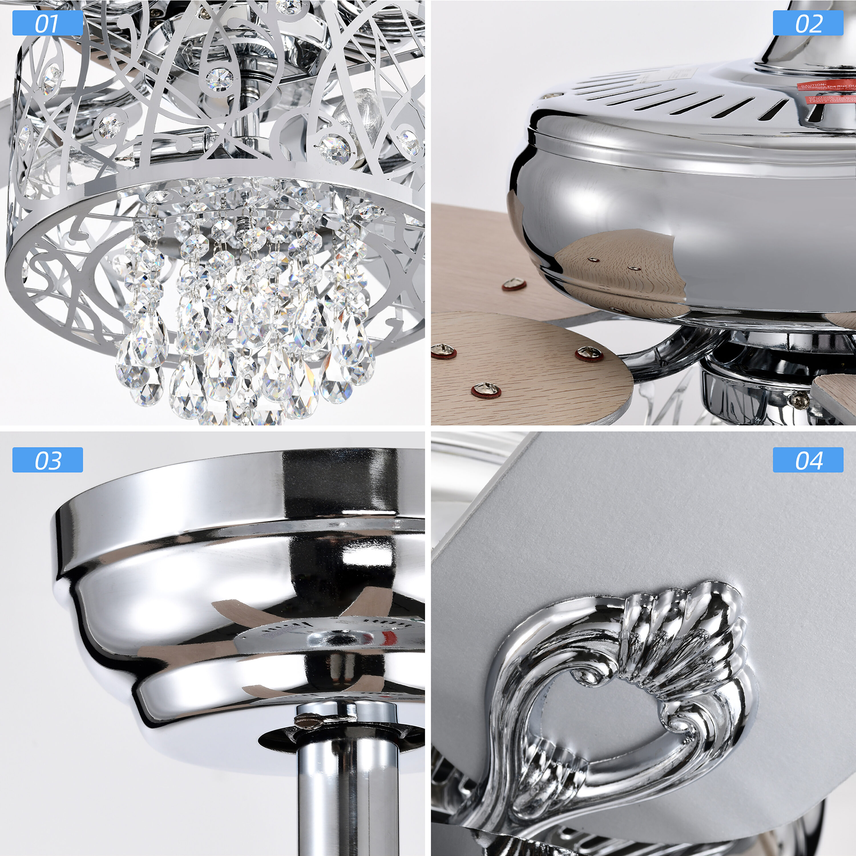 BANSA ROSE HM-SJ5201ACCR Ceiling-Fans - View #7