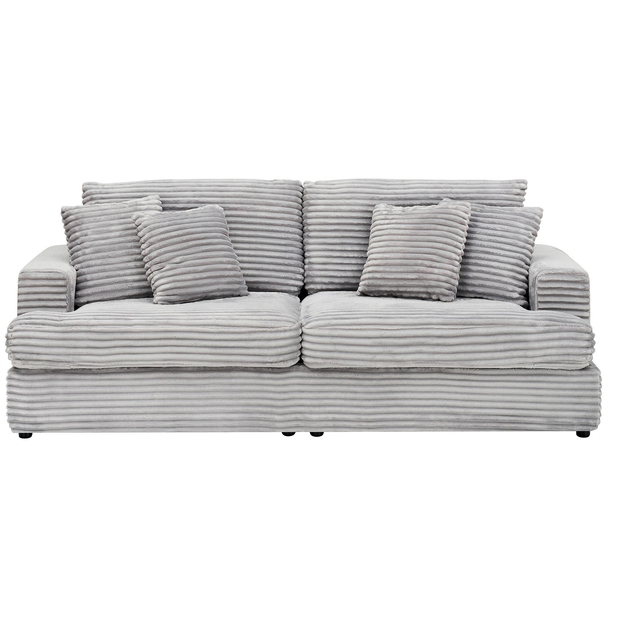 Bybafun YC5200034 79.3-Inches Modern Gray Sofa