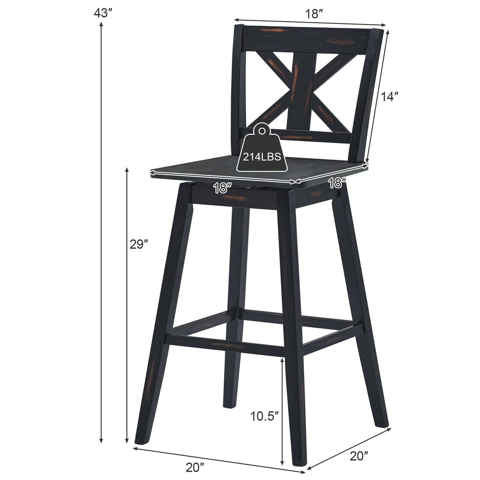Iseryn ID10004BK29 stools - View #9