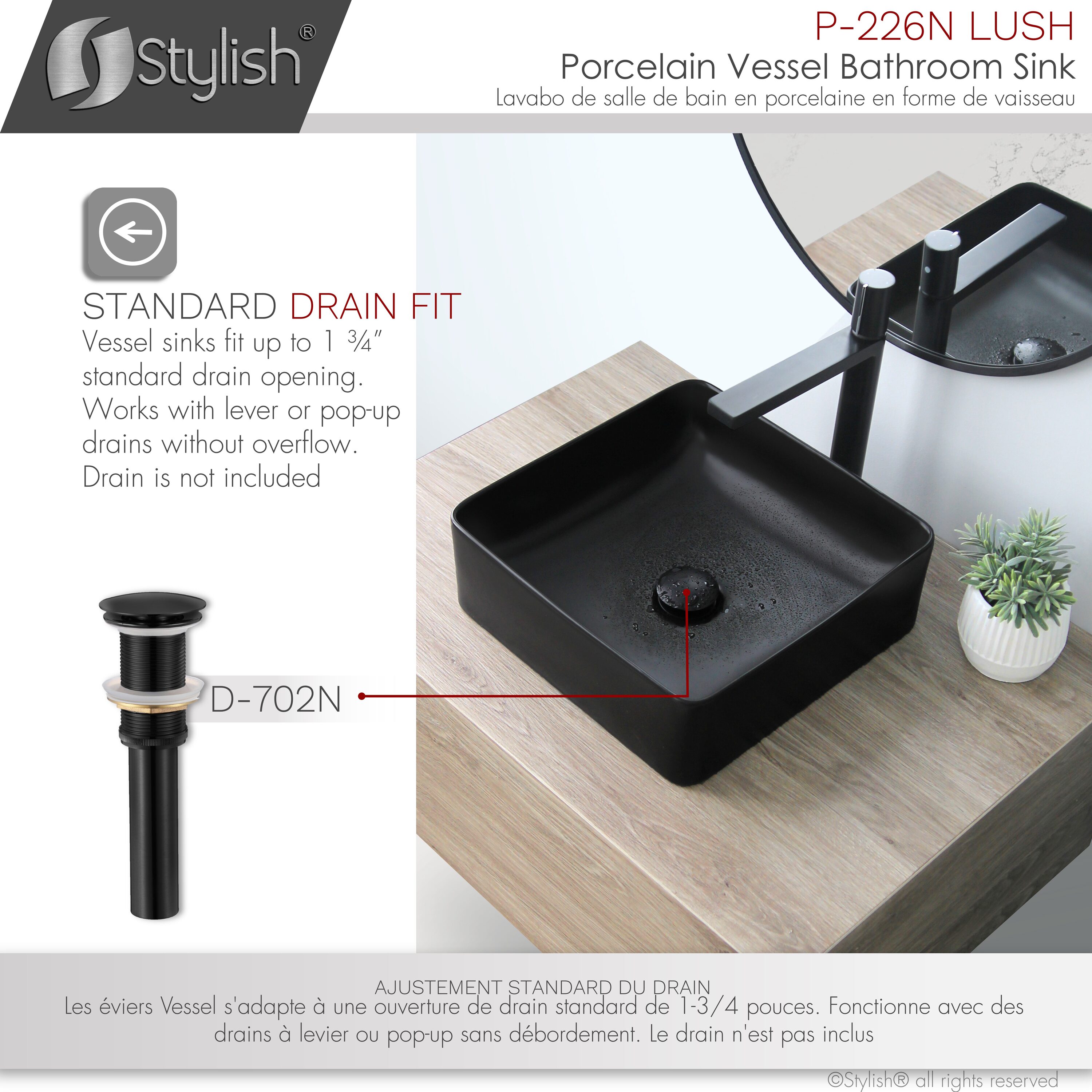 Stylish P-226N Bath-Sink - View #7