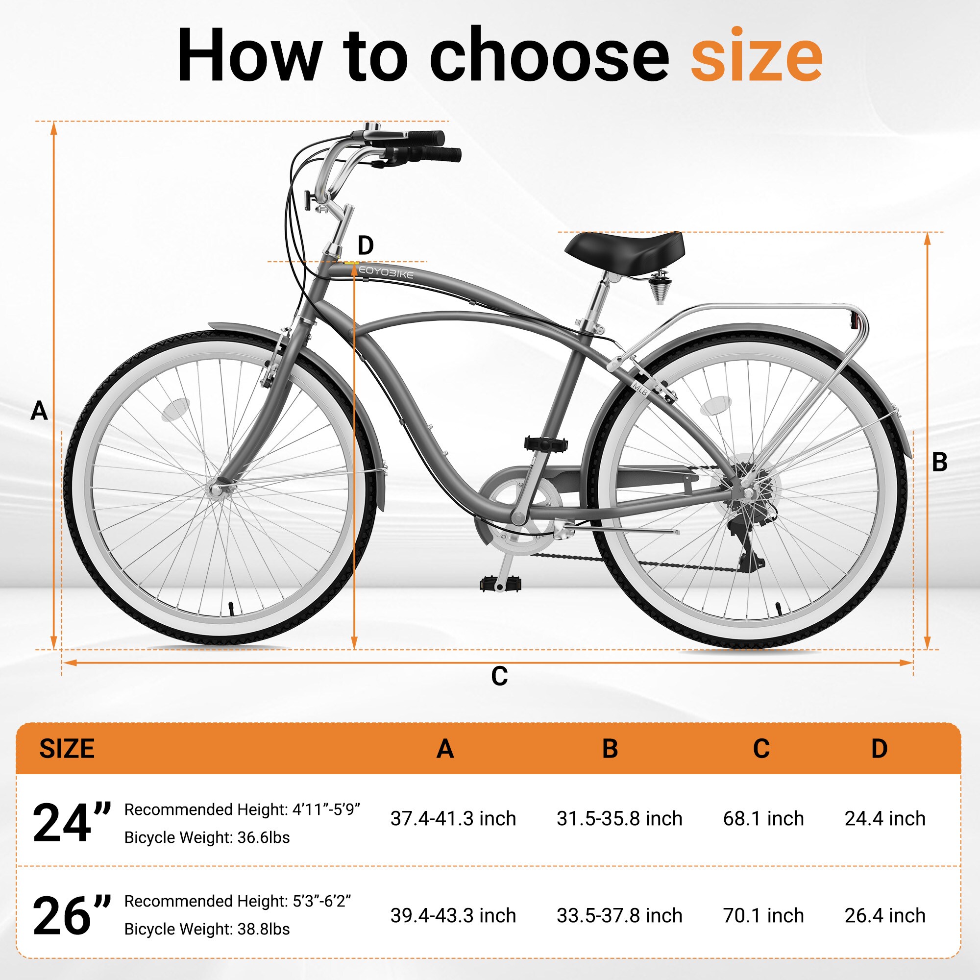 MOONCOOL B2MLB-M24GY-A2-LS3 bikes - View #2
