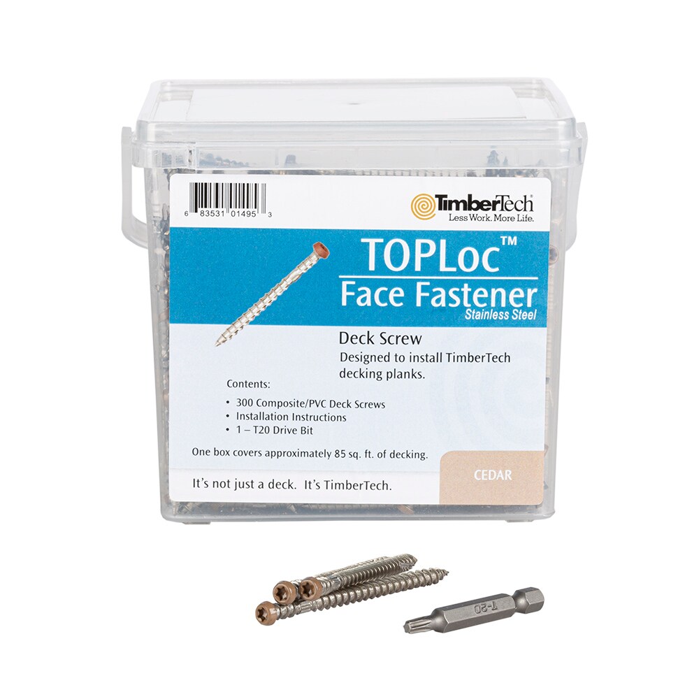 TimberTech TLOC300SSC #10 x 3-in Composite Deck Screws ( 300 -Per Box )