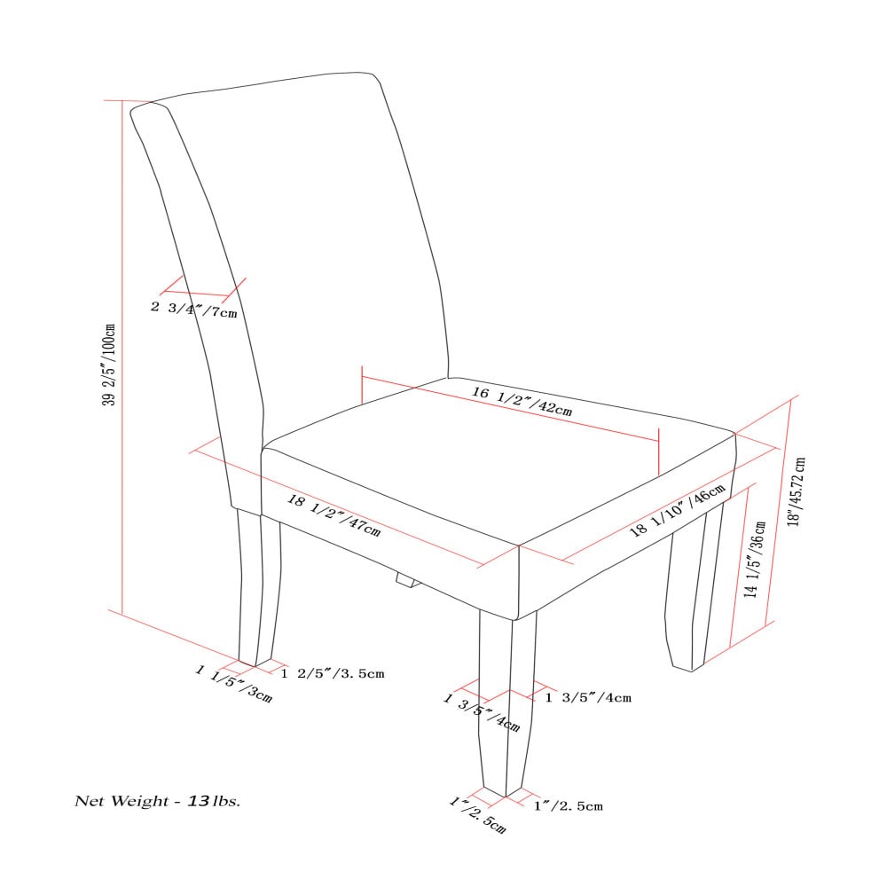 Simpli Home WS5113-4-LBL Dining-Chairs - View #12