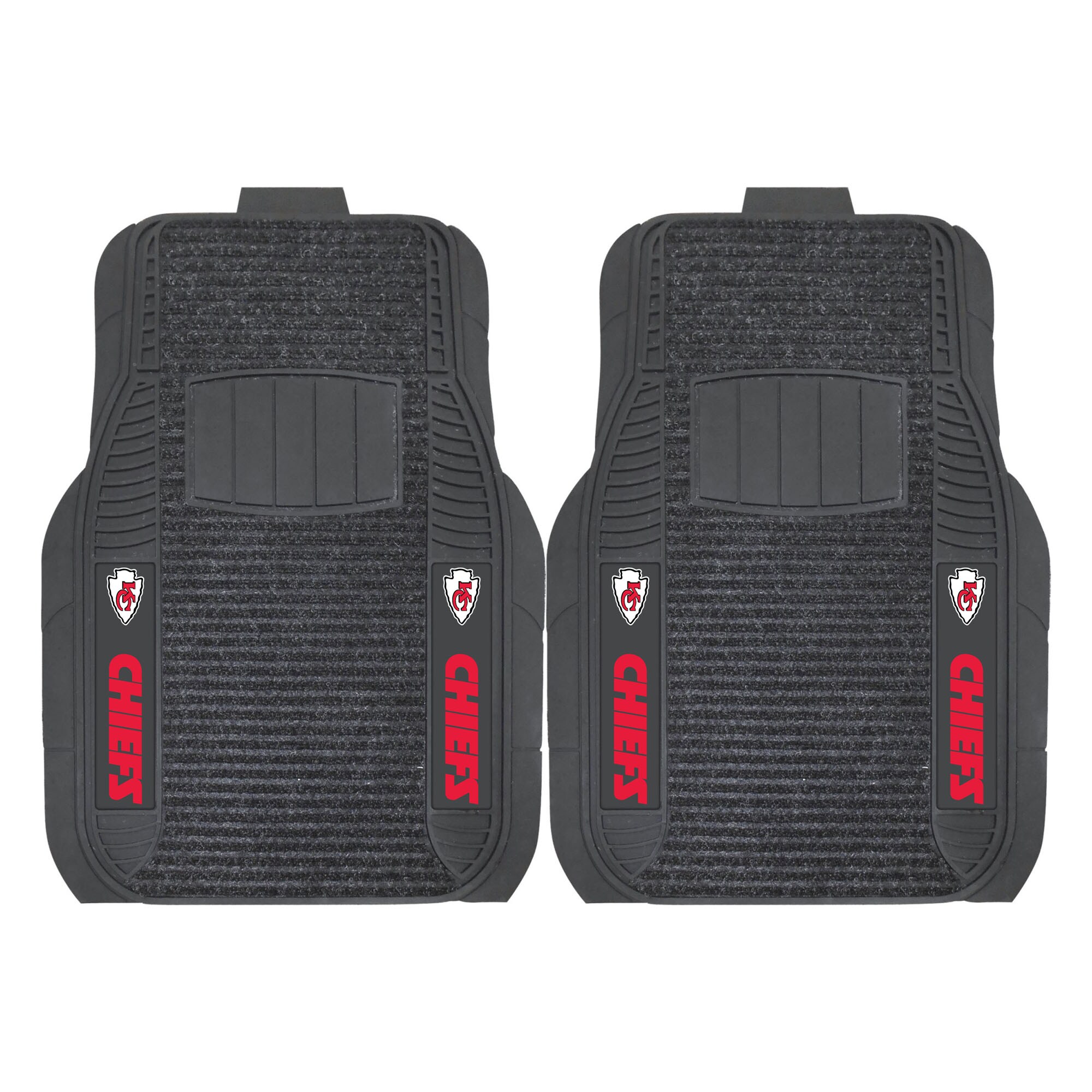 FANMATS 13799 Kansas City Chiefs 2-Pack Deluxe Car Floor Mats