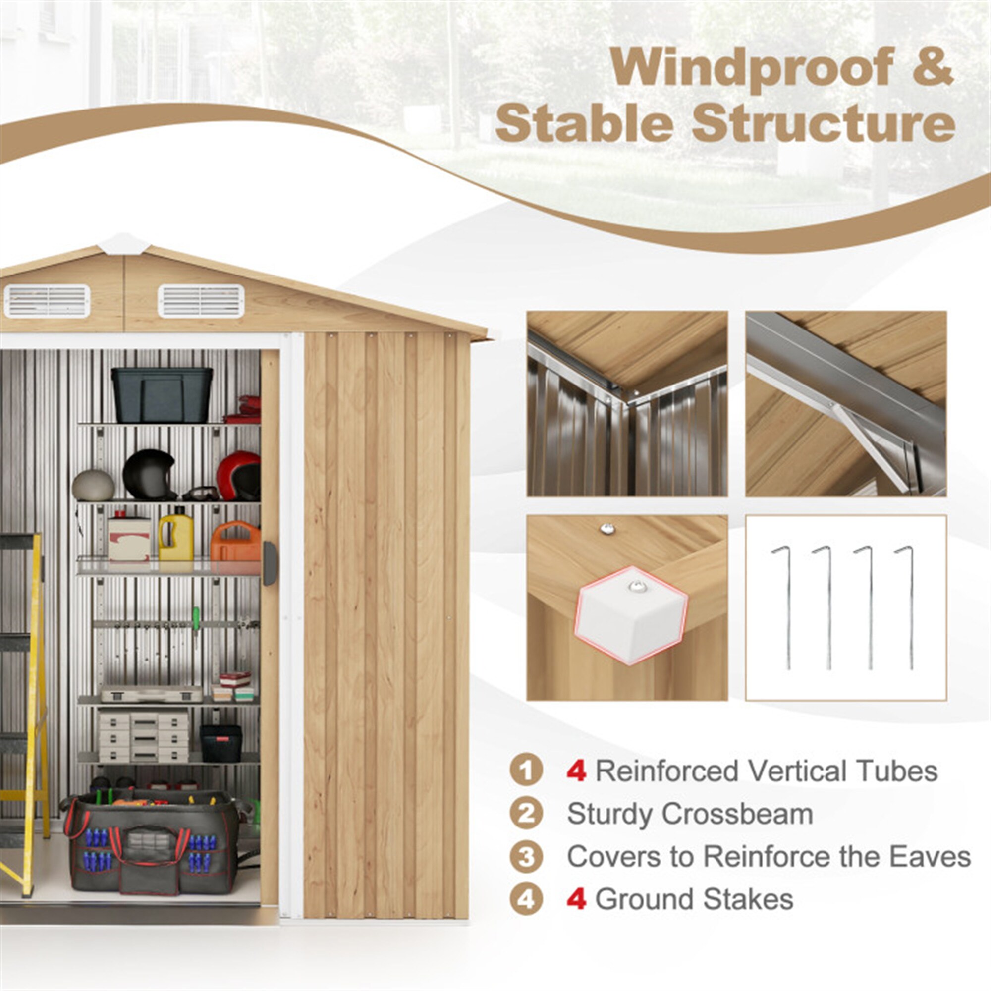 BABOOM BOM-4106NA+-CO Metal-Storage-Buildings-Sheds - View #8