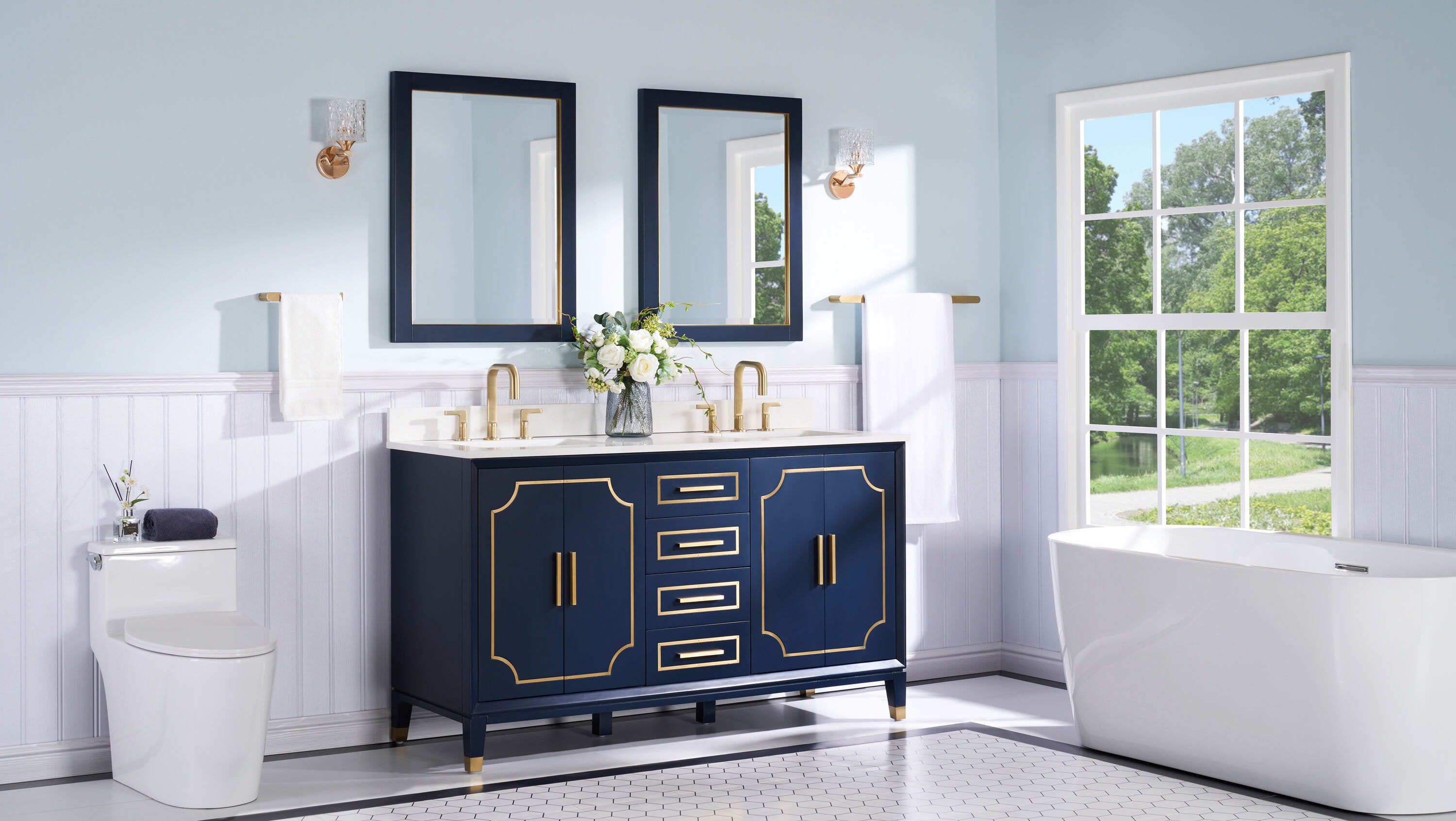WELLFOR MELODY60QZ-NB Bath-Vanity-Combo - View #13