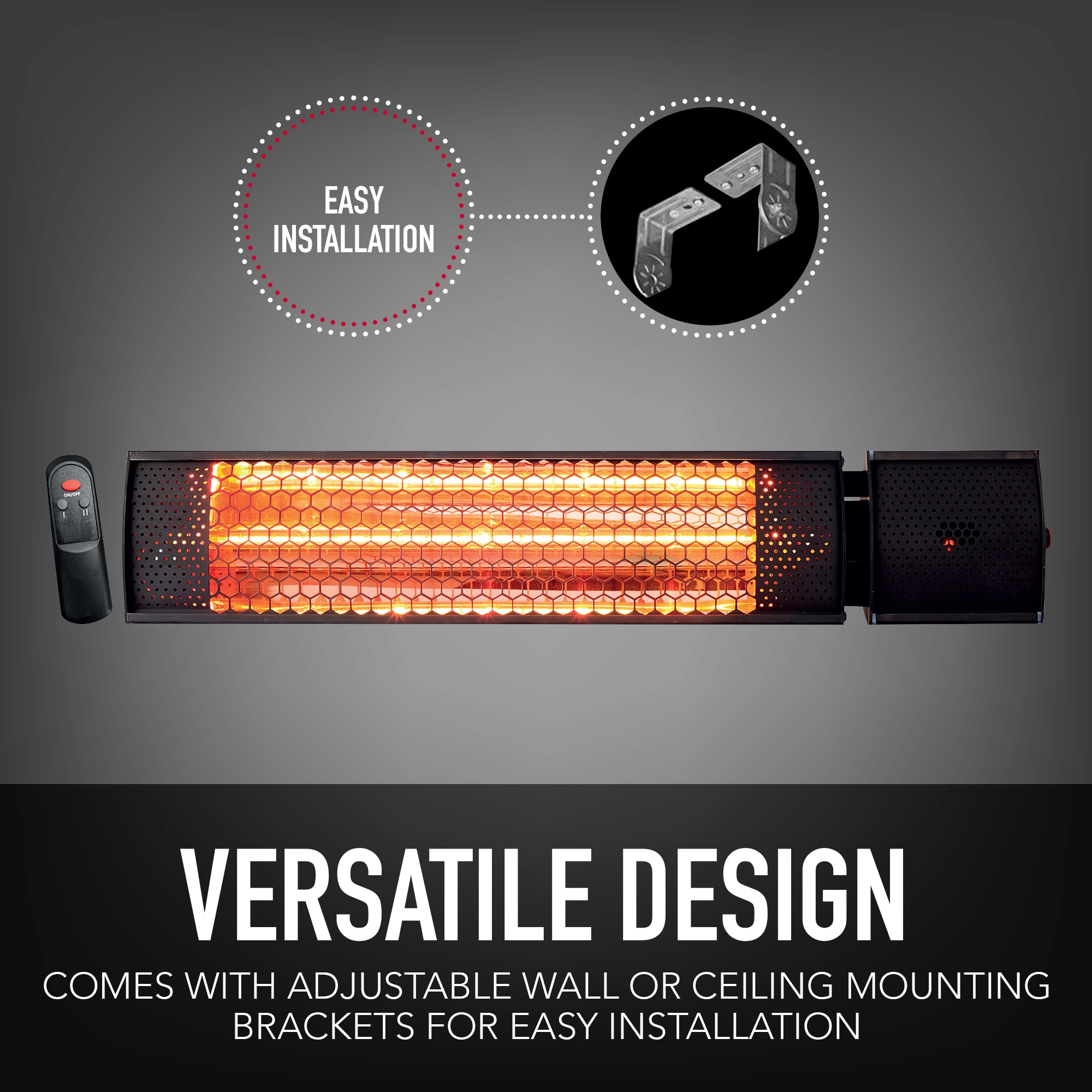 Permasteel PH-90203-BK Outdoor-Electric-Patio-Heaters - View #5