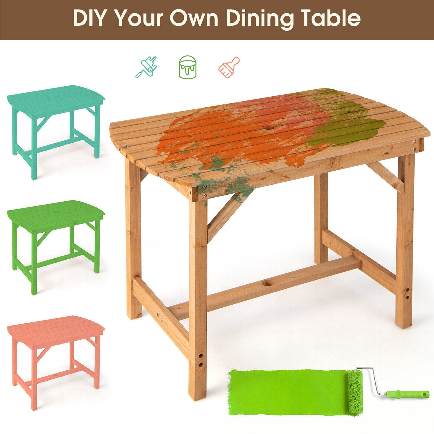WELLFOR TDG10923BN Patio-Tables - View #7