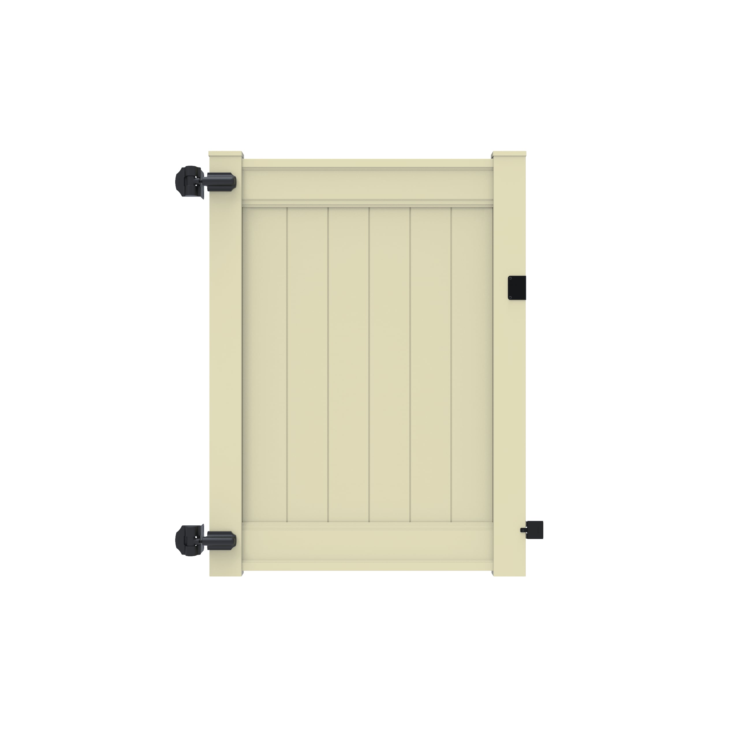 Freedom 73043497 Emblem 5-ft H x 4-ft W Sand Privacy Vinyl Flat-top Fence gate kit (Unassembled)
