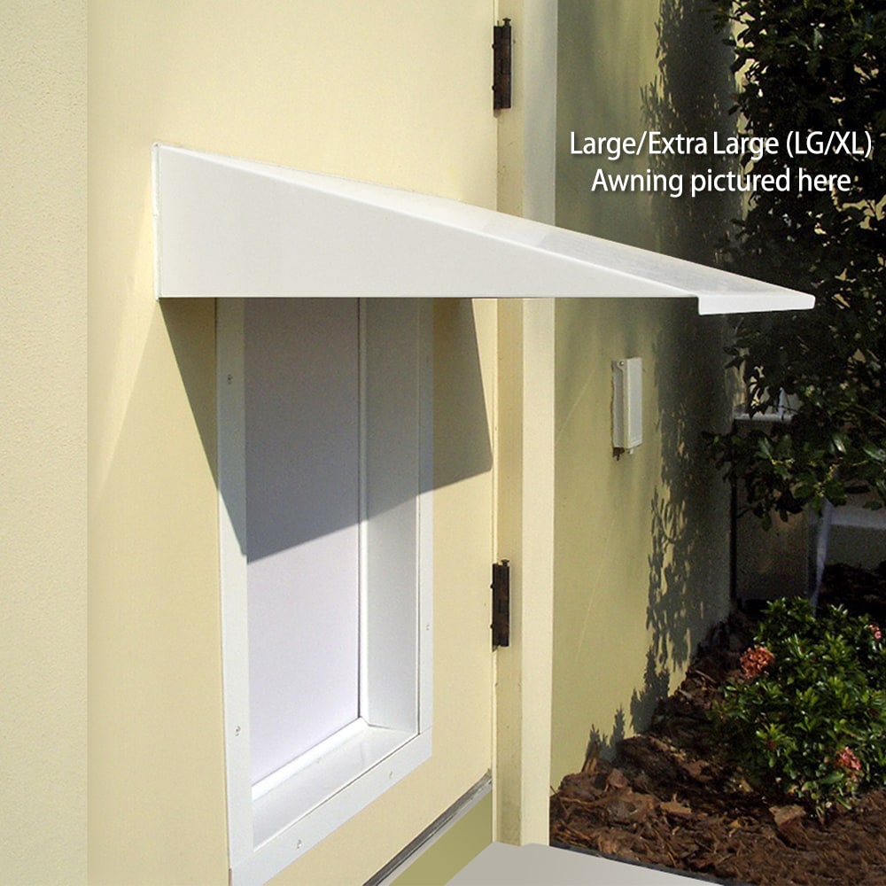 PlexiDor PD AWNING MD WH Pet-Door-Accessories - View #2