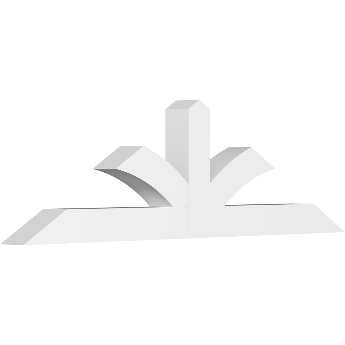 Ekena Millwork GBP060X18X0404RIC00 Richland White PVC Gable bracket