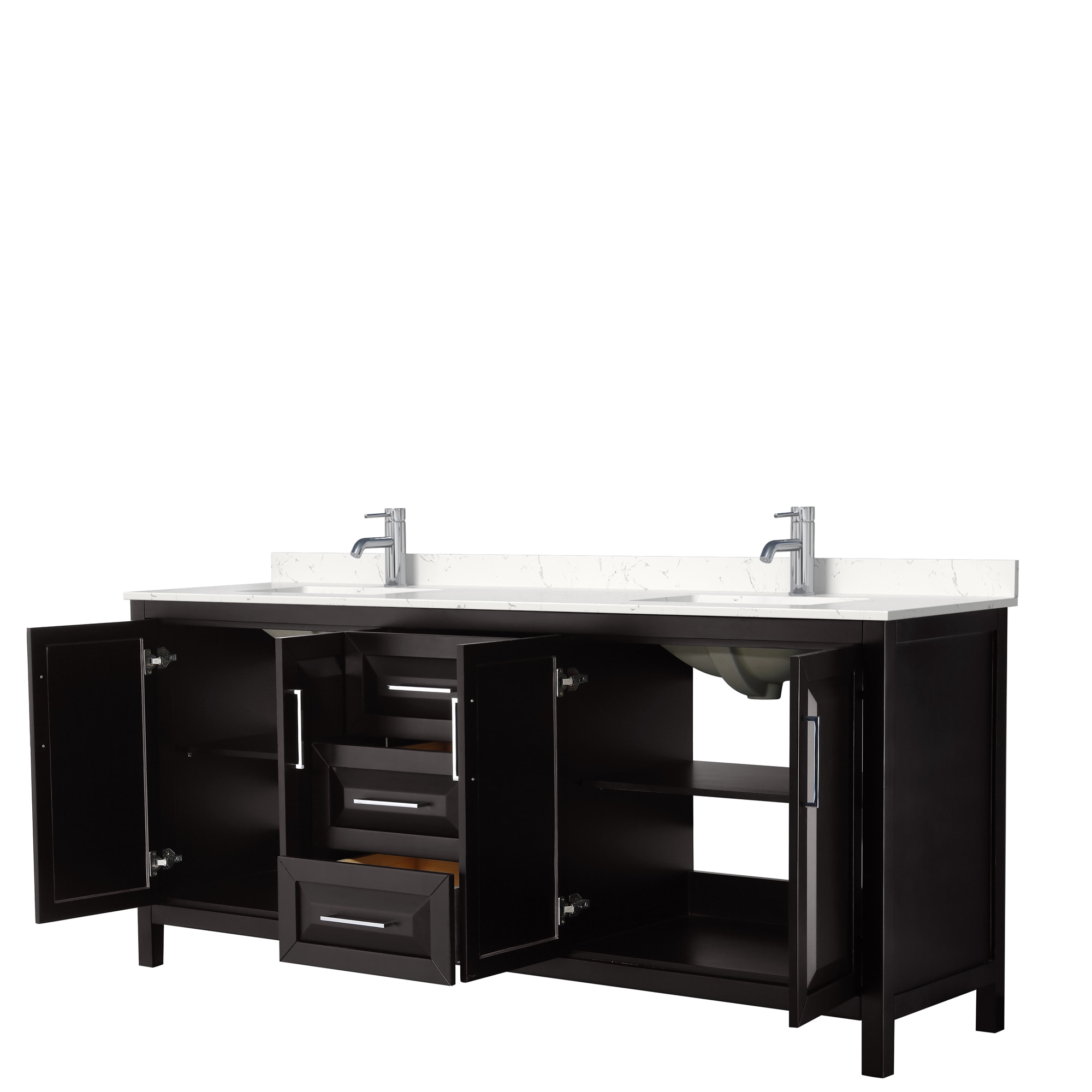 Wyndham Collection WCV252580DDEC2UNSMXX Bath-Vanity-Combo - View #2