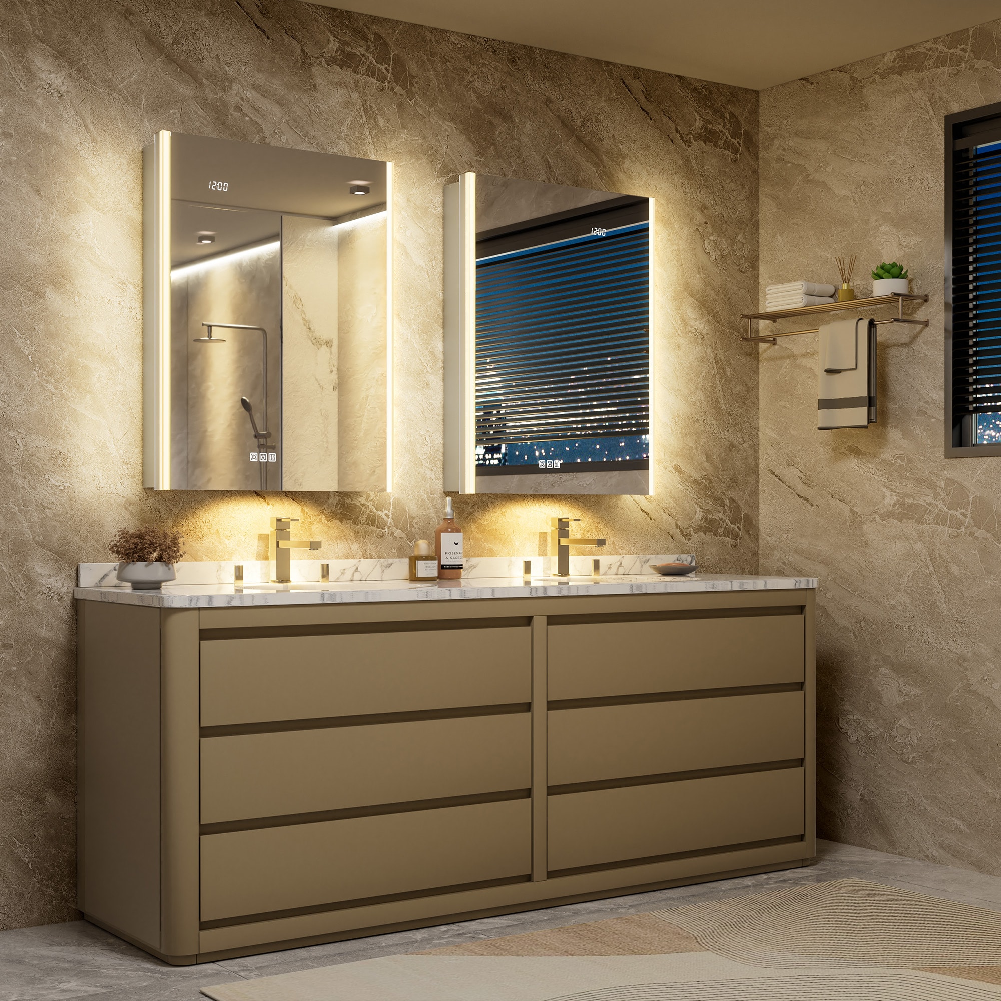 QueenFun MCAL2432R Bathroom-Medicine-Cabinets - View #4