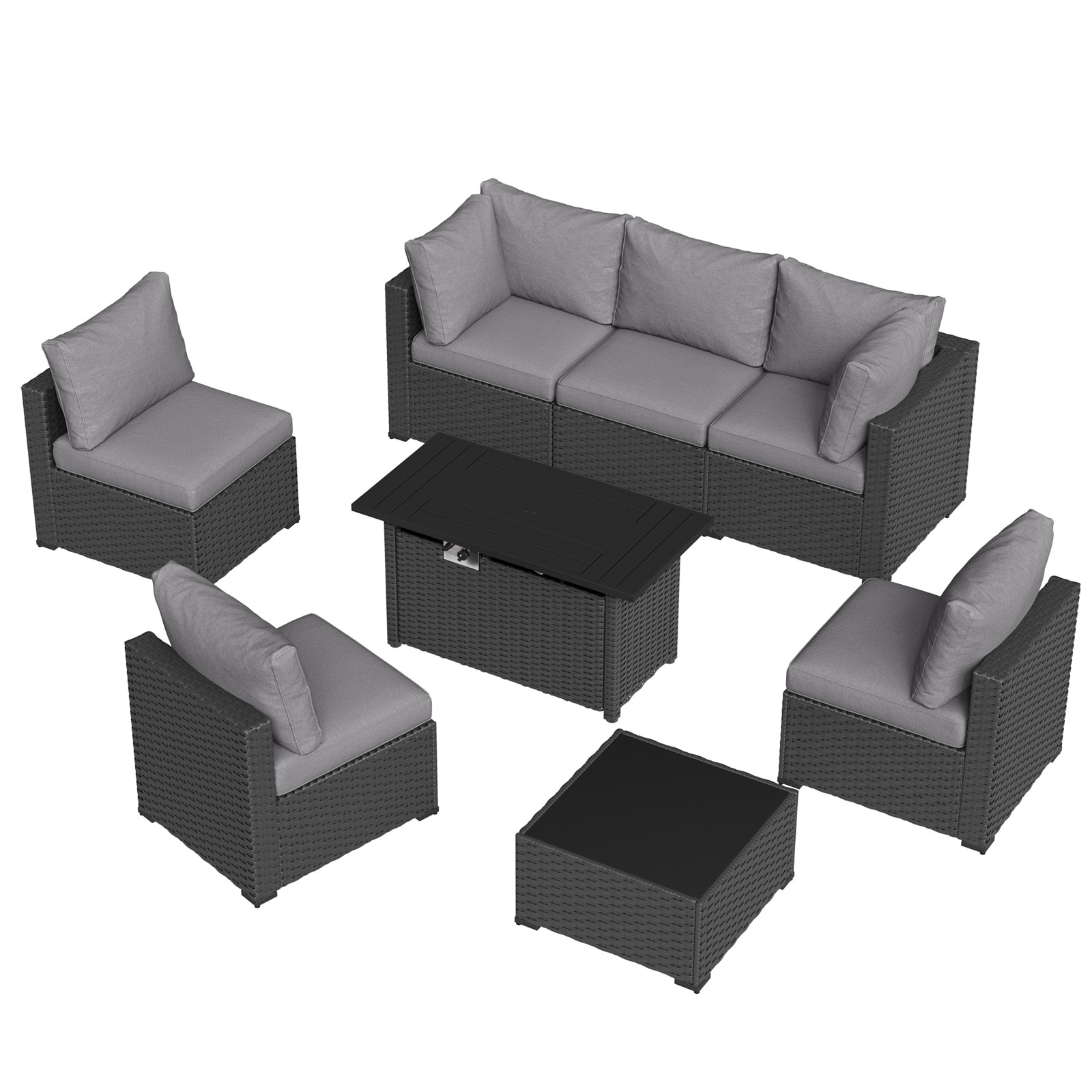 AOXUN PA-120BK05 Patio-Conversation-Sets - View #7