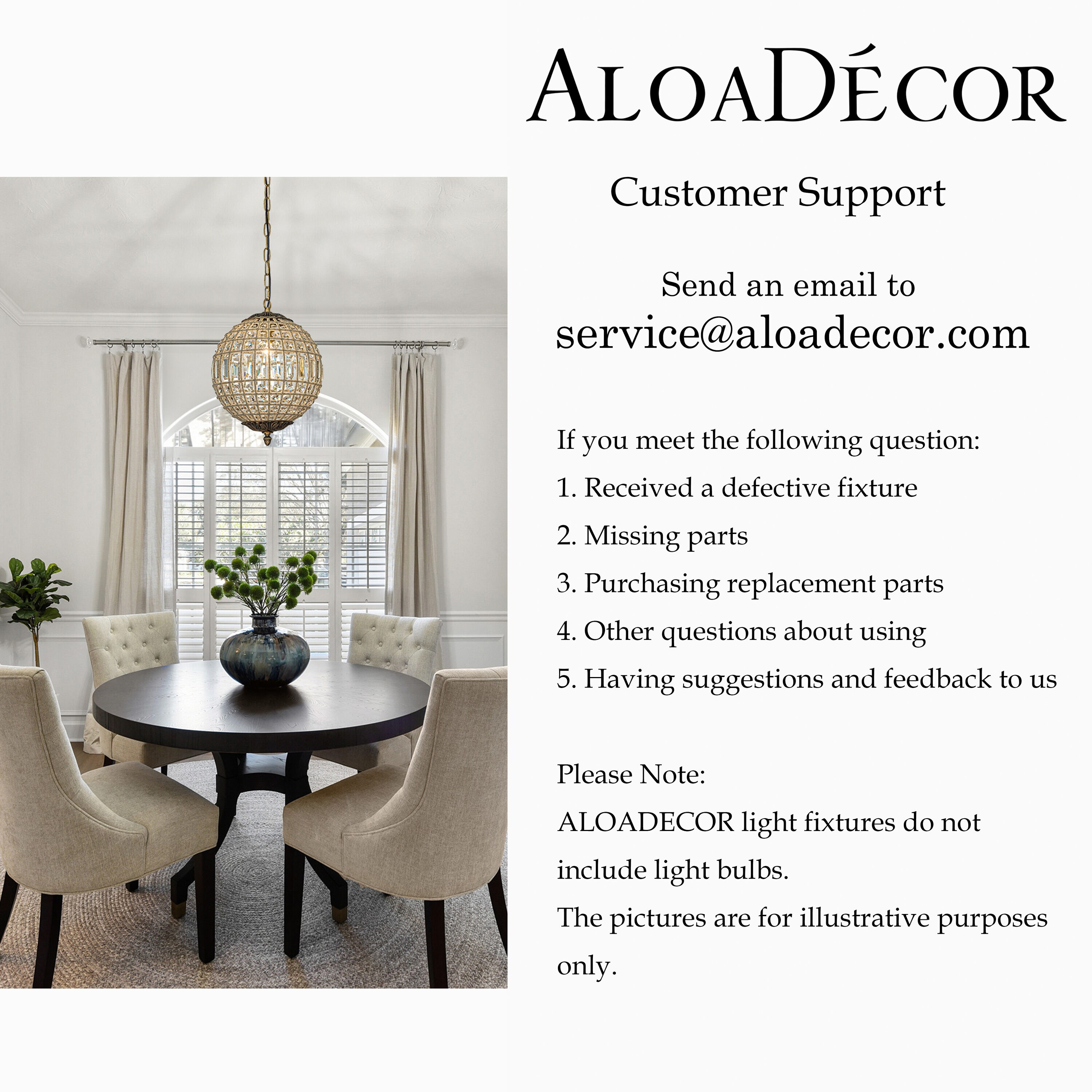 AloaDecor Lighting L7120D3108A b090015 - View #9