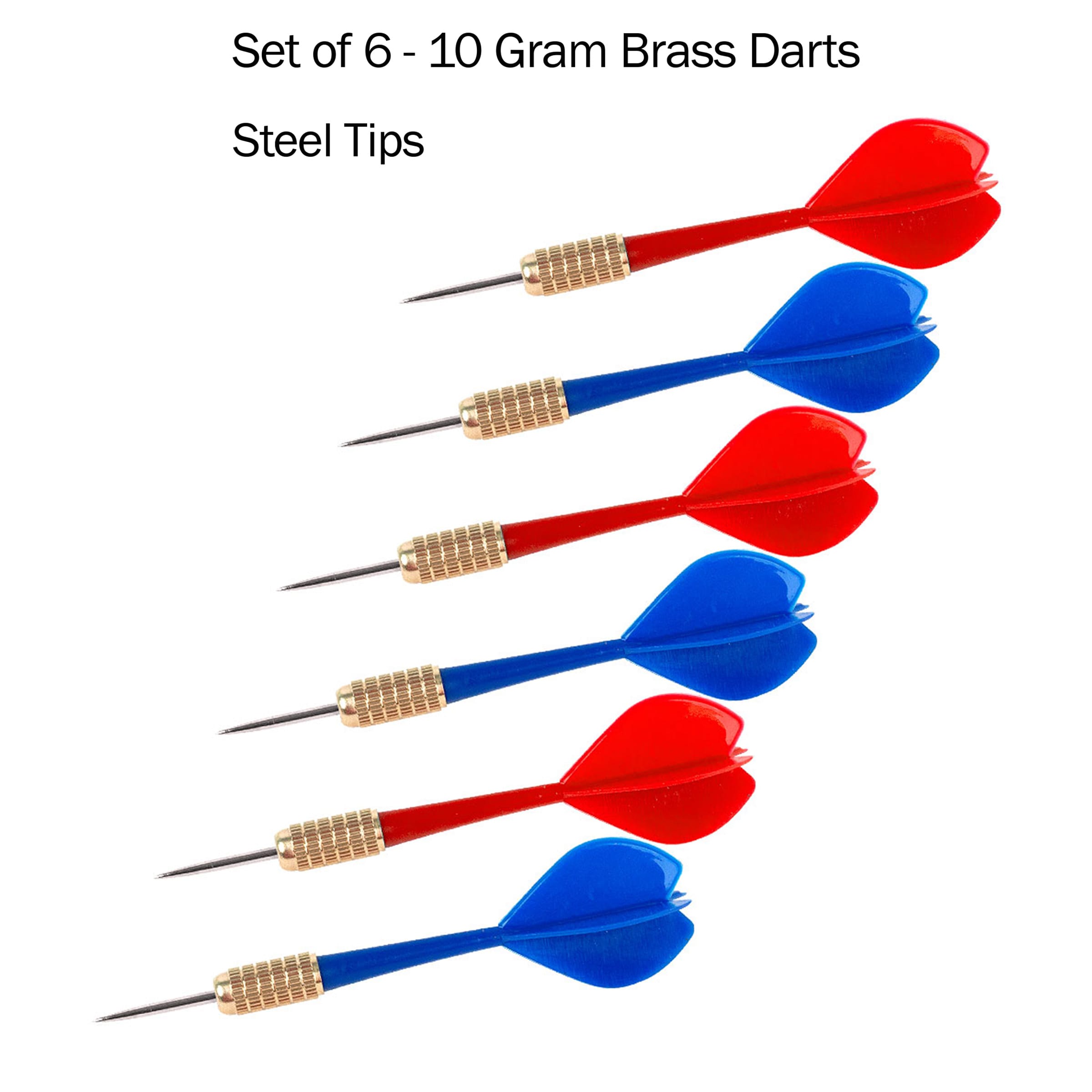 Darts Steel Tip - 22g Professional Metal Tip Darts Set of 6 w/Aluminum –  Zdgao