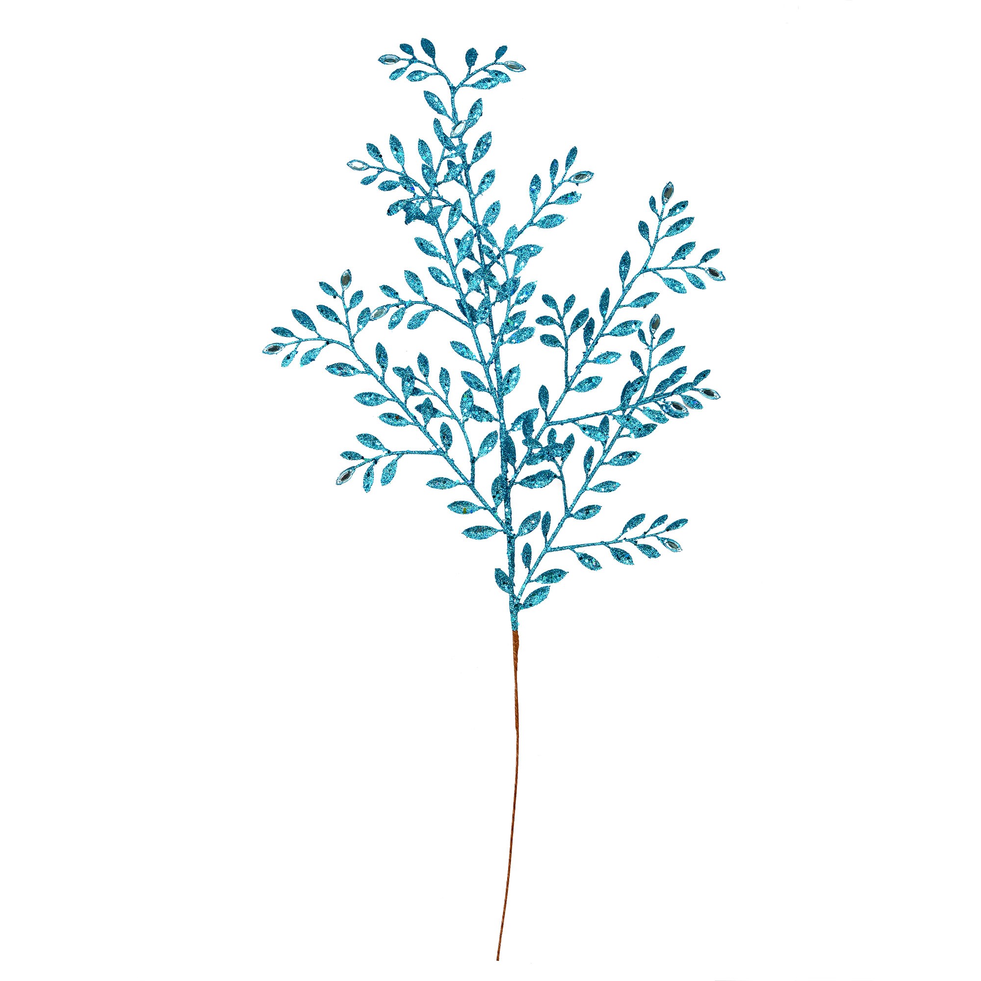 Vickerman L186012 12-Pack Blue Branch Spray Christmas Tree Pick