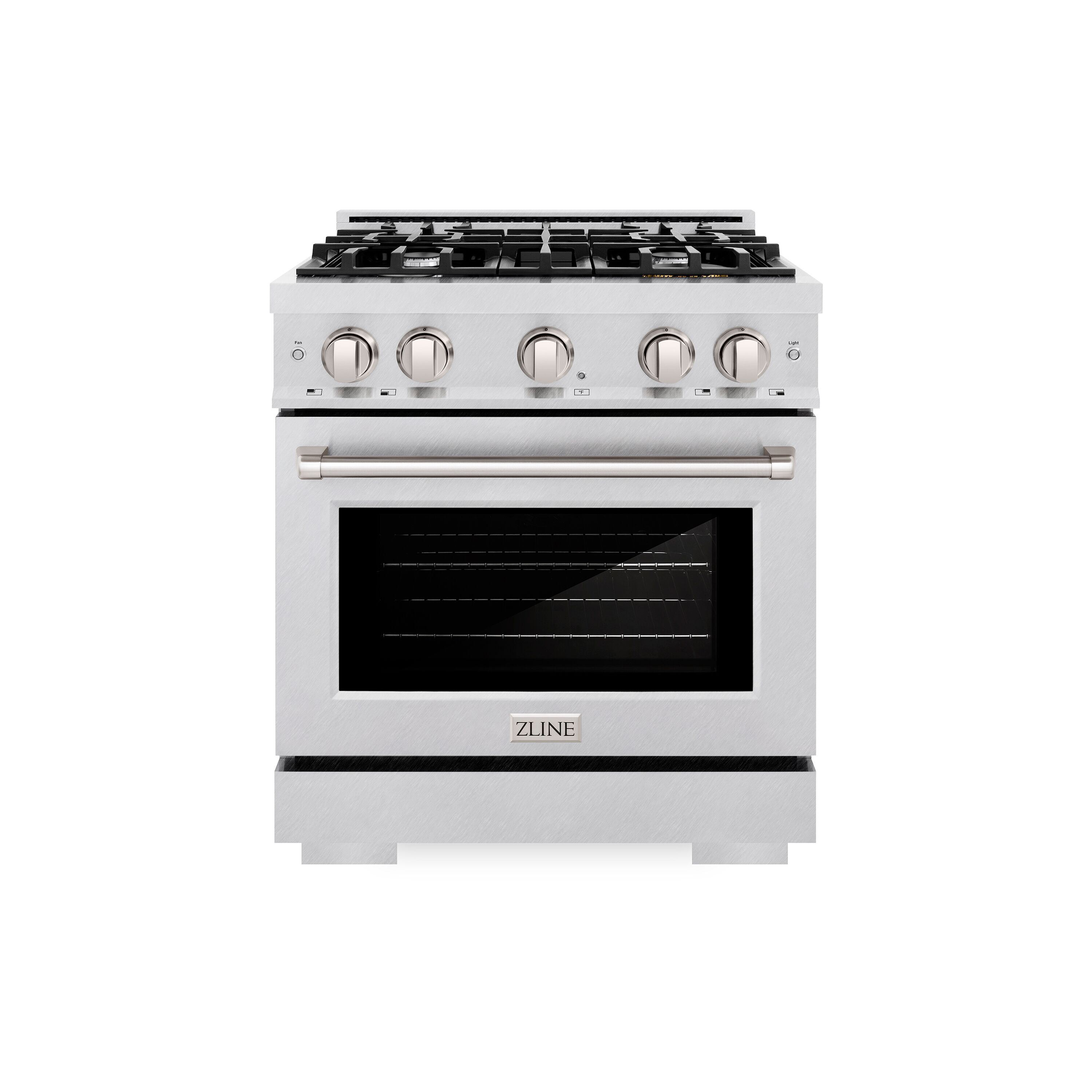ZLINE KITCHEN & BATH HDRS-30 Select 30-in Standard 4 burners Convection Oven Freestanding Dual Fuel Range ( Satin Stainless Steel )
