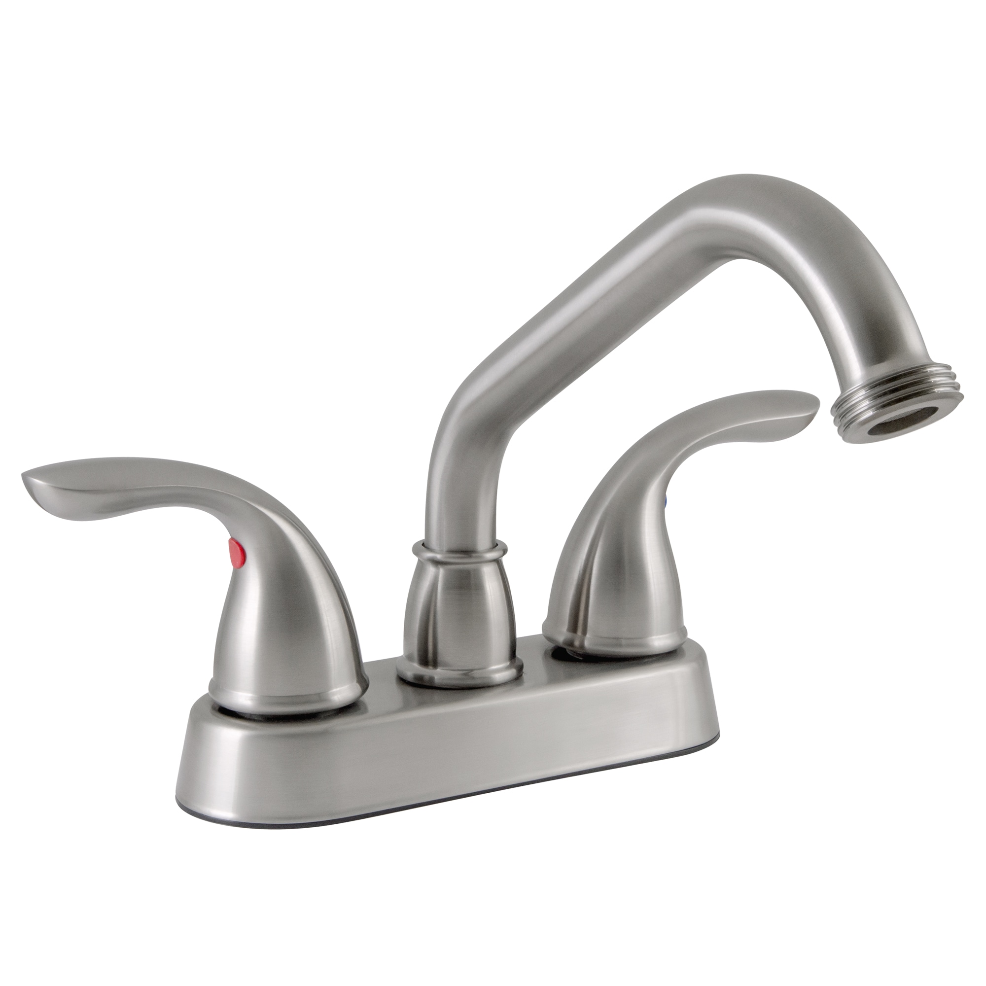Design House Ashland Satin Nickel 2-handle Deck-mount Utility Faucet in ...