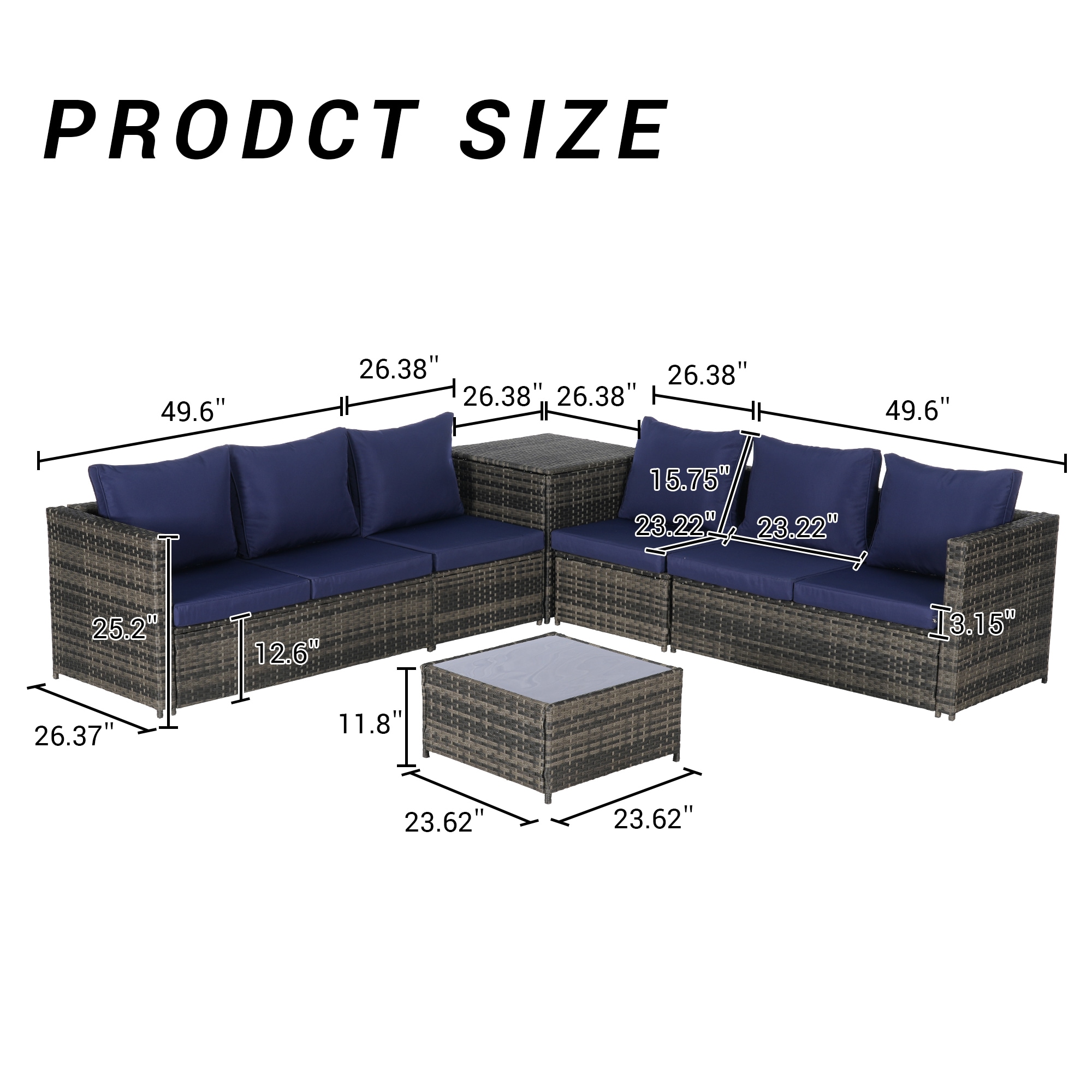 SINOFURN SYB670033NV Patio-Sofas-Daybeds - View #7