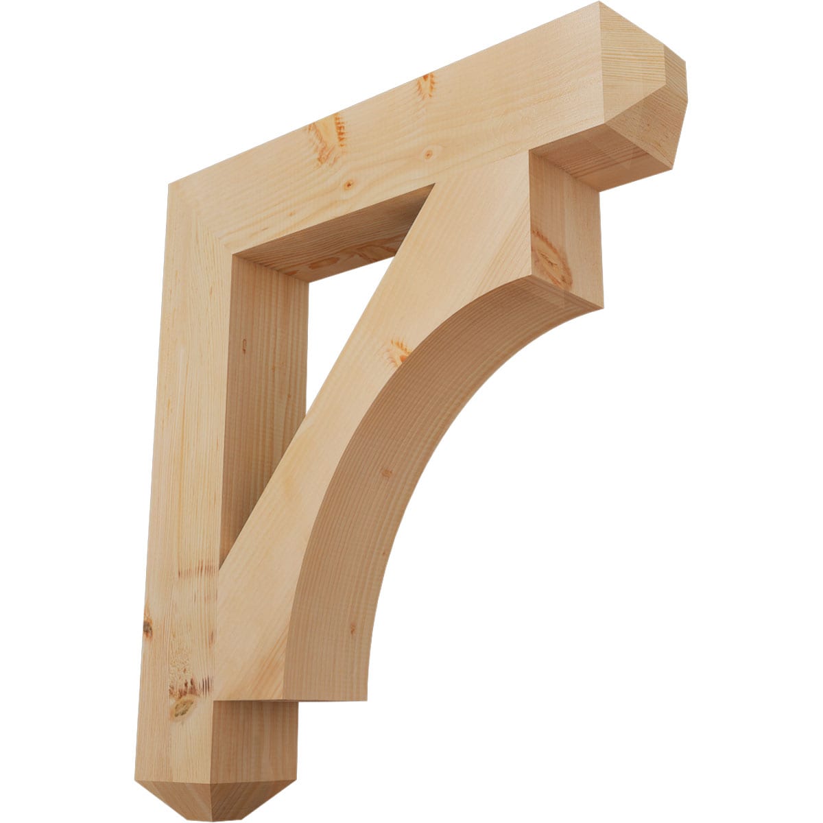 Ekena Millwork BKT06X32X36WTL04SDF Westlake craftsman smooth 5-1/2-in x 32-in x 36-in Douglas fir Brown Wood Standard bracket