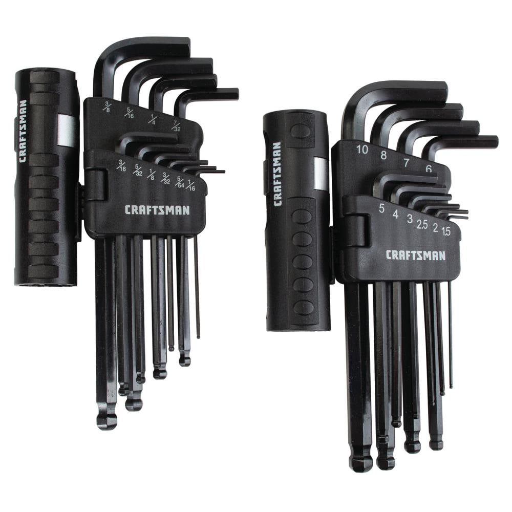 hex key wrench set 46696A FREE SHIPPING CRAFTSMAN HAND TOOLS 20pc SAE  Allen 
