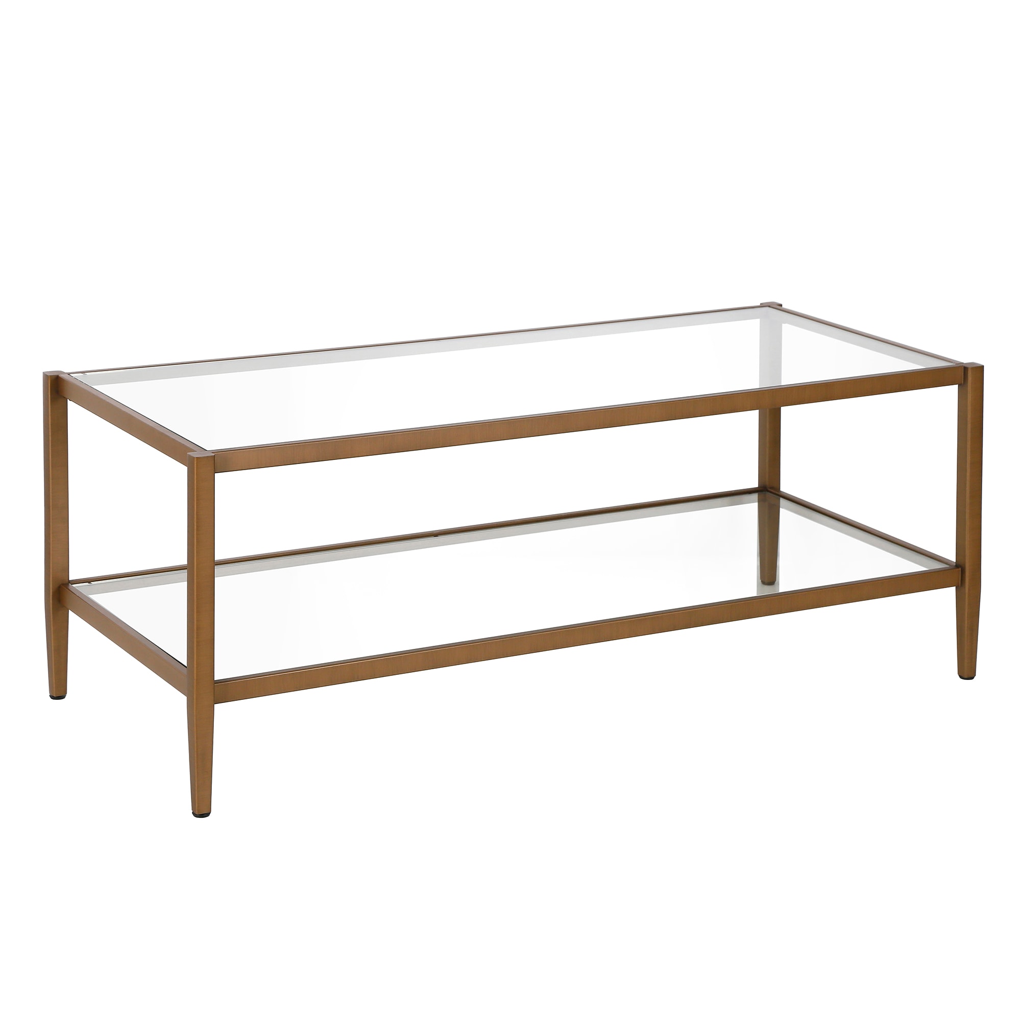 Hailey Home Wilda Antique Brass Metal Modern Coffee Table CT0486 at ...