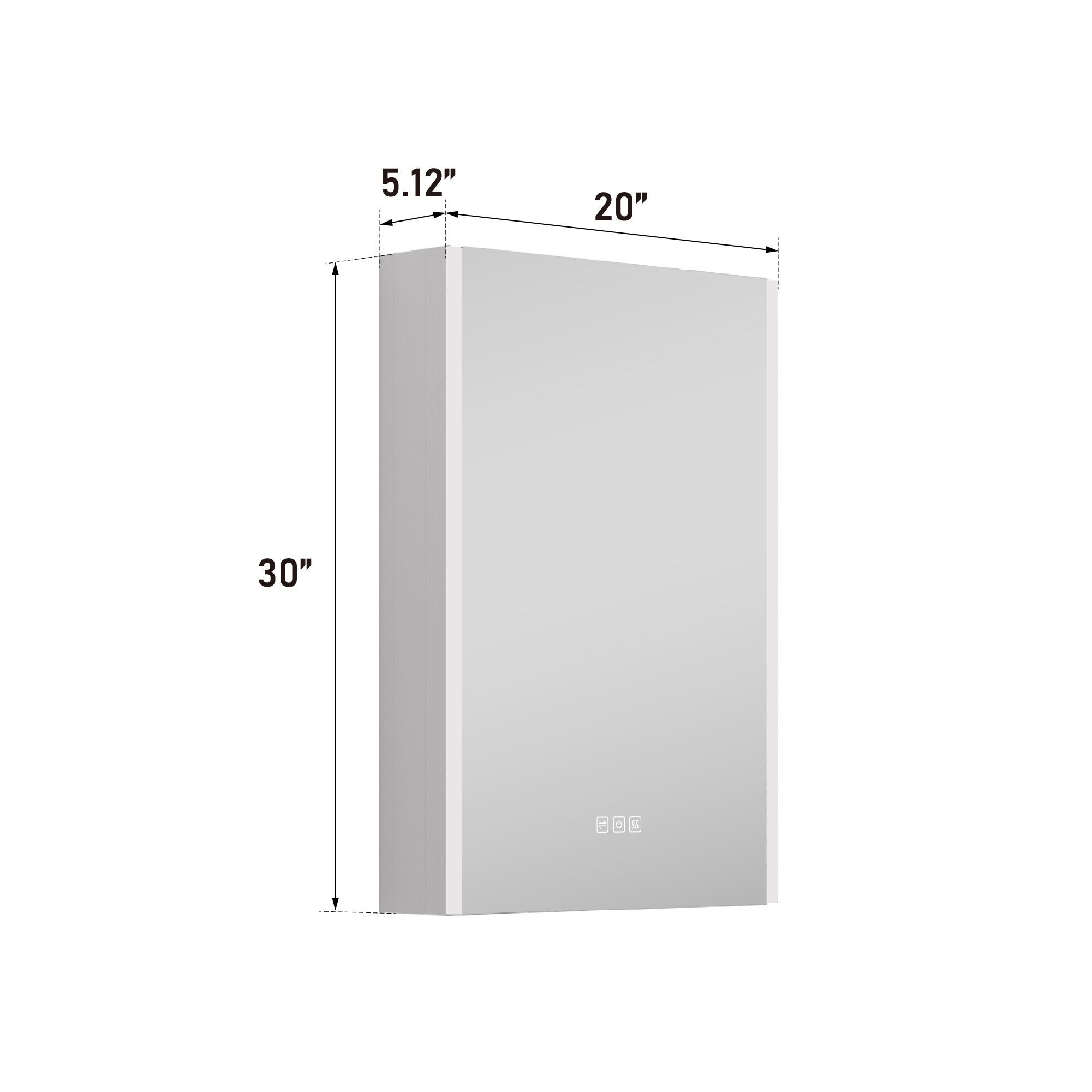 WELLFOR W14MCL2030R Bathroom-Medicine-Cabinets - View #11