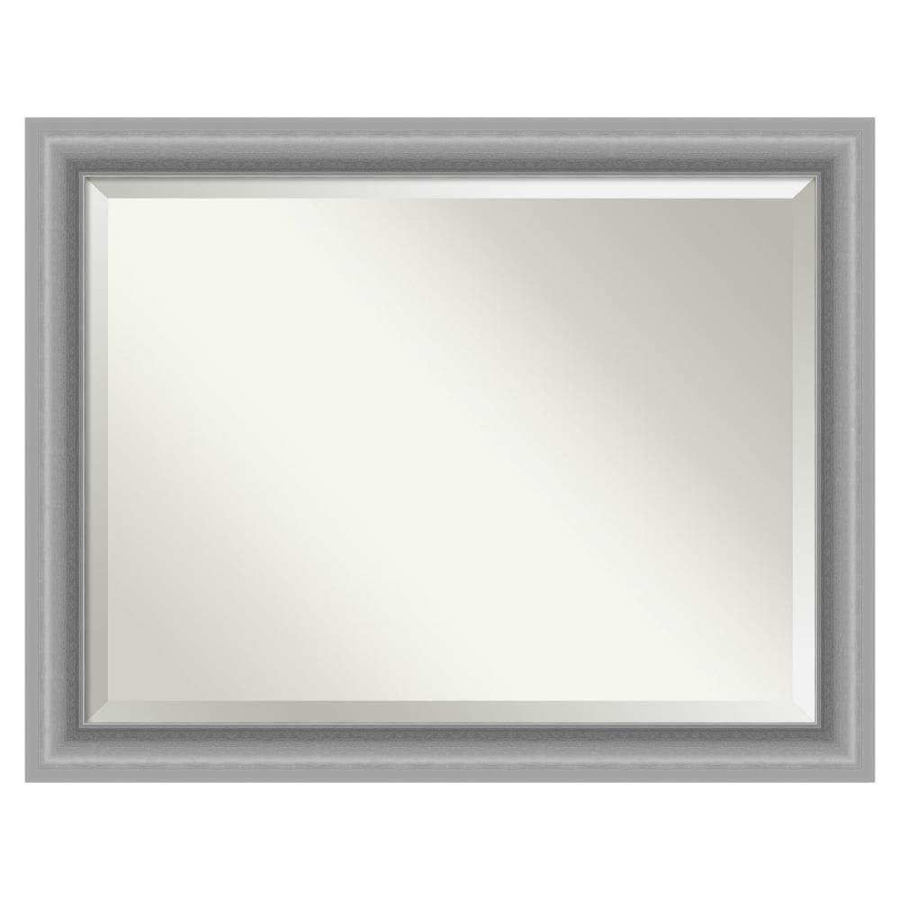 Amanti Art DSW4961008 Peak 46-Inches x 36-Inches Framed Rectangle Bathroom Vanity Mirror ( Silver )