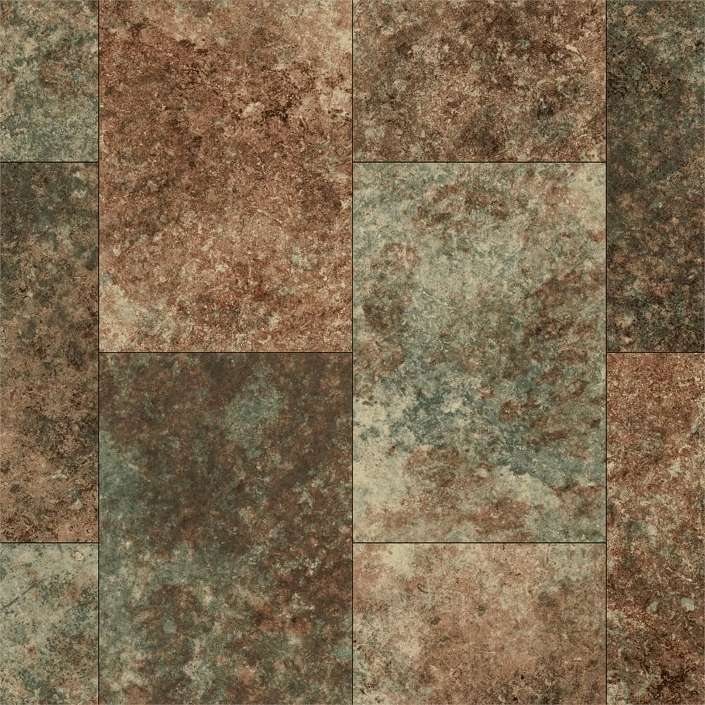 Armstrong Flooring Pickwick Landing III 12-ft W x Cut-to-Length Iron Point Dark Earth Low-Gloss Finish Sheet Vinyl