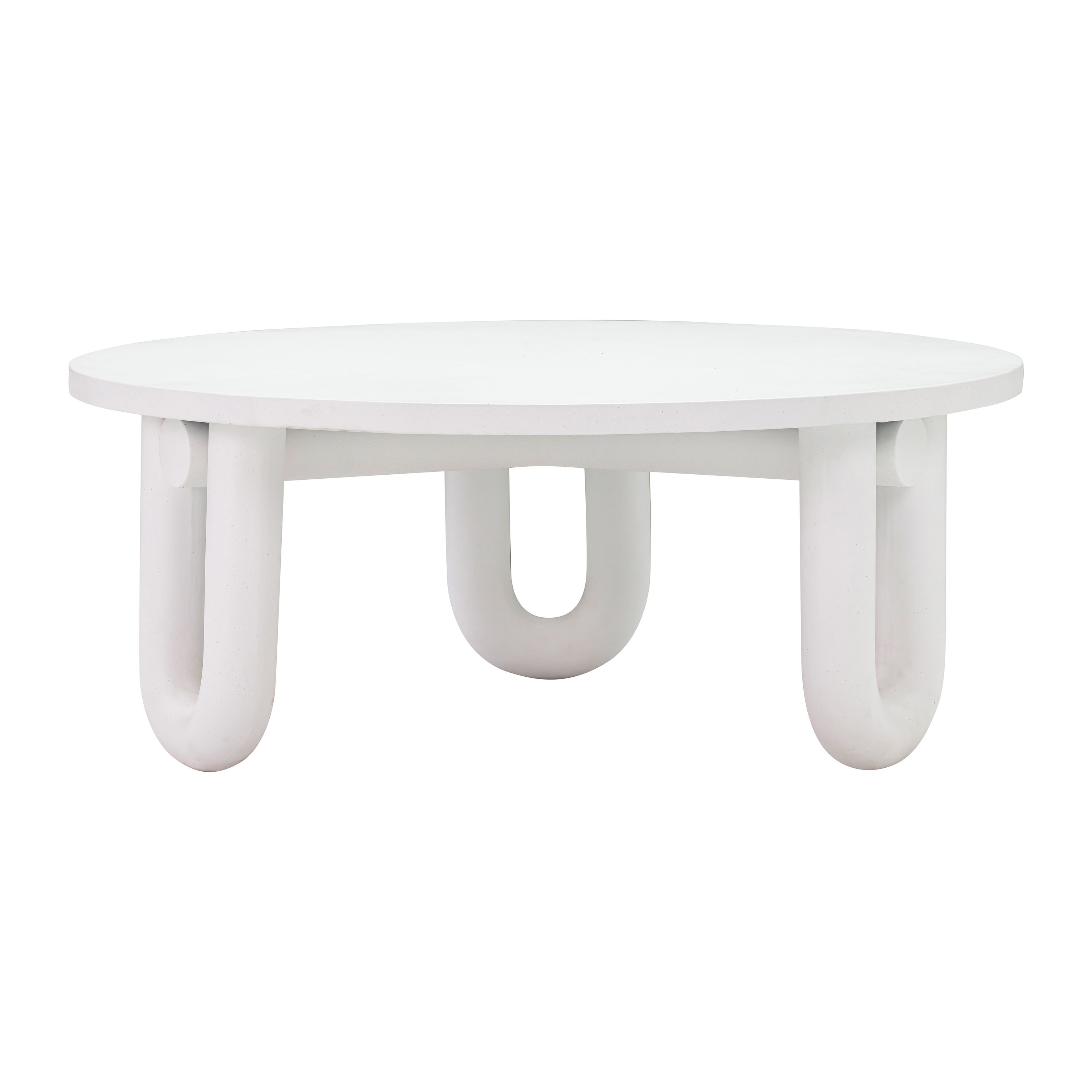 TOV Furniture TOV-OC44175 Tildy White Concrete Casual Coffee Table