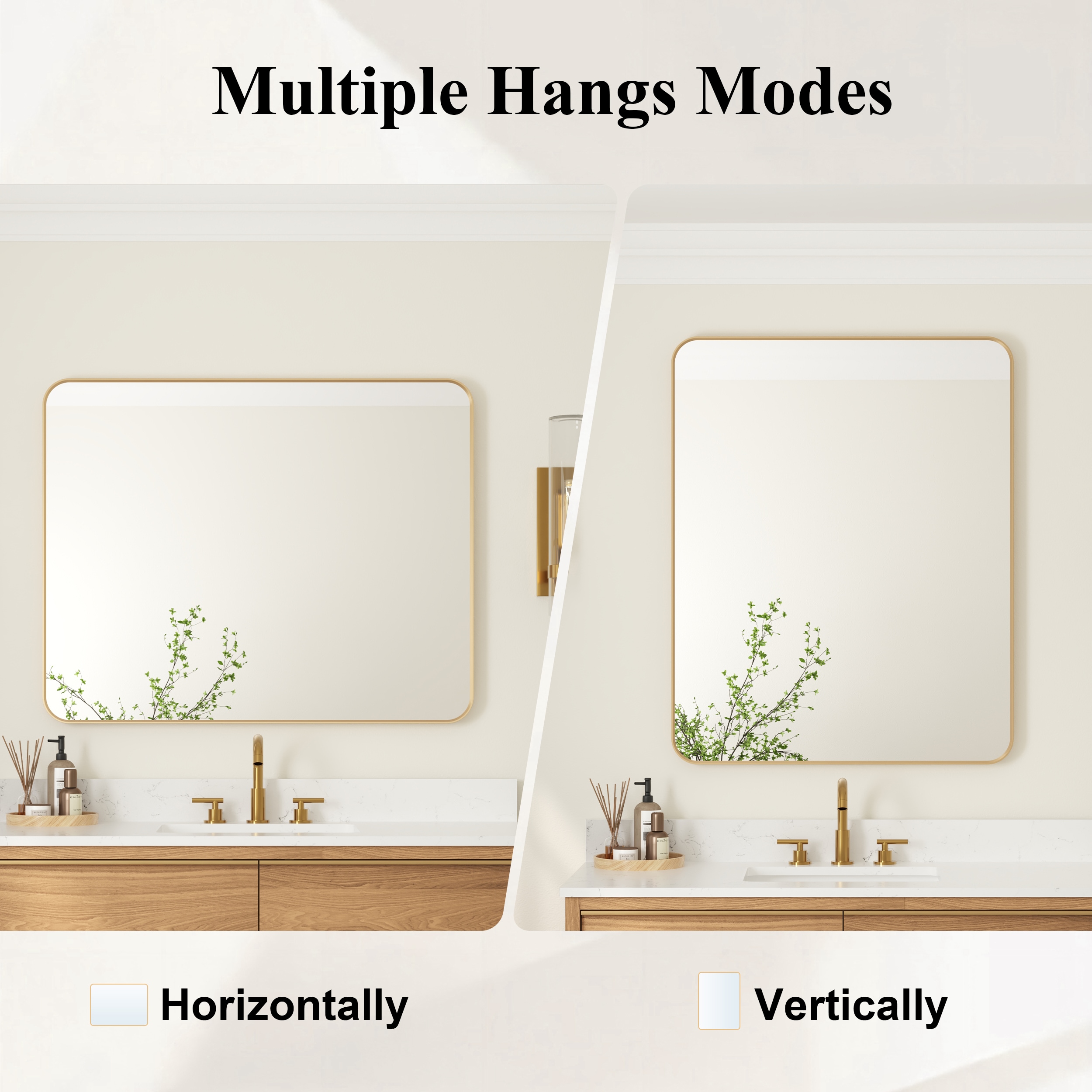 Forclover ALW65-M2028 Framed-Bath-Mirrors - View #5