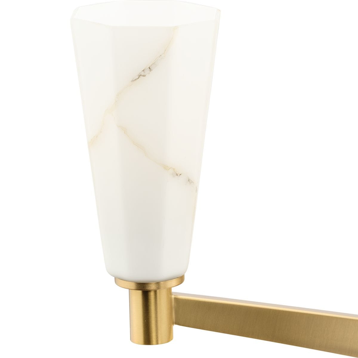 Tosca 41'' Brushed Bronze 6-Light Chandelier with Faux Alabaster Shades