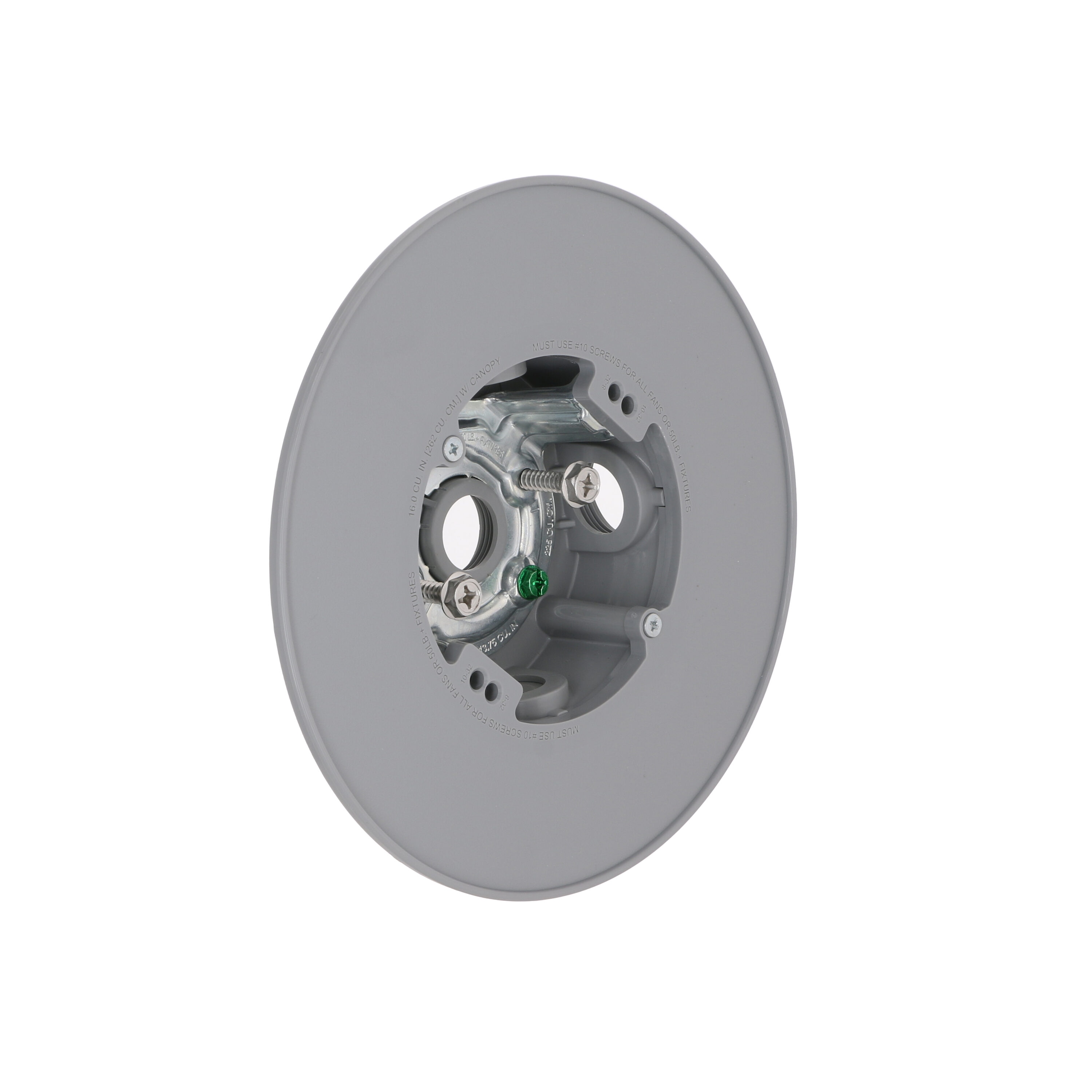 Hubbell PRCF57550GY Bell PVC Weatherproof New work/Old work Ceiling fan Electrical Box