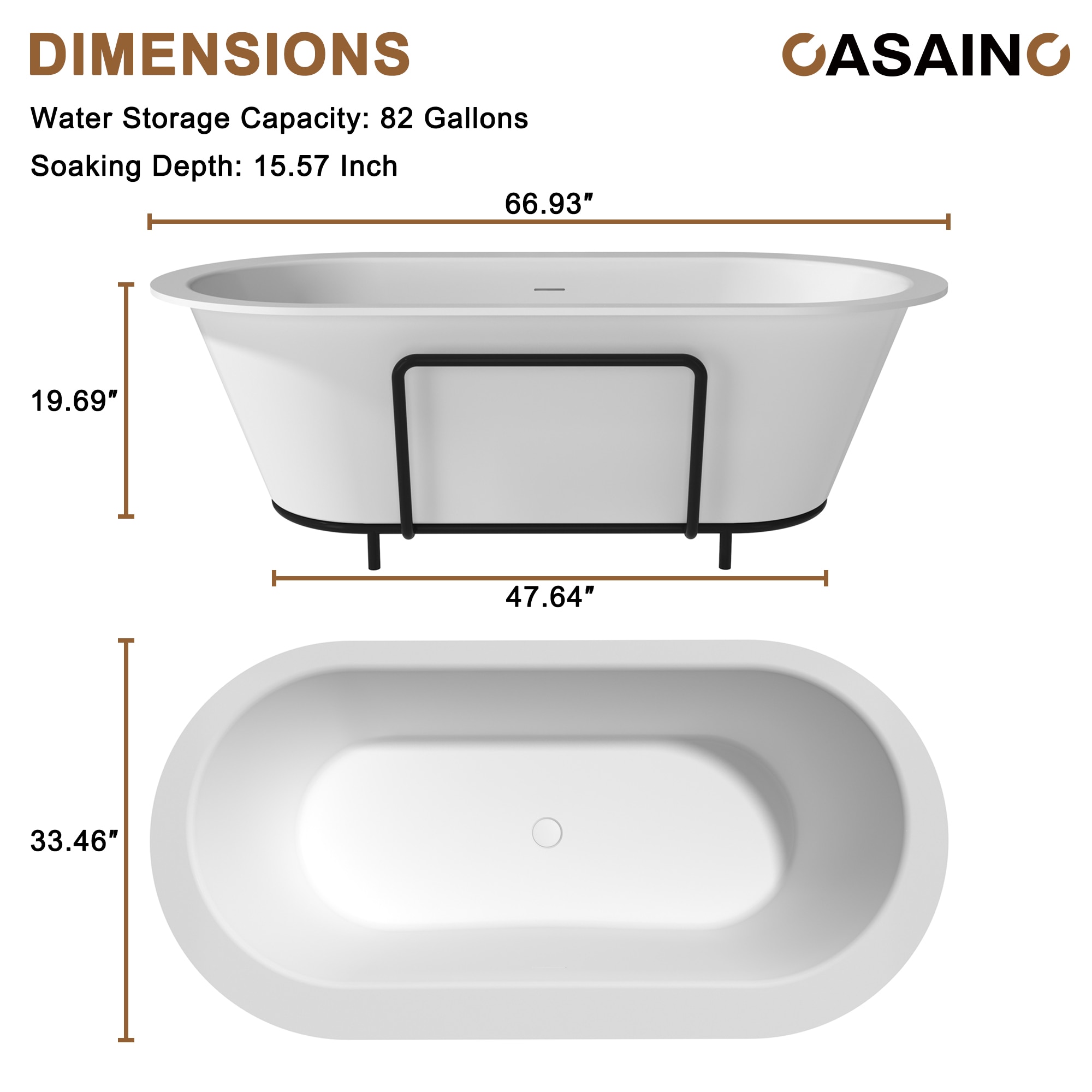 CASAINC CA-31-1700MW bathtubs - View #6