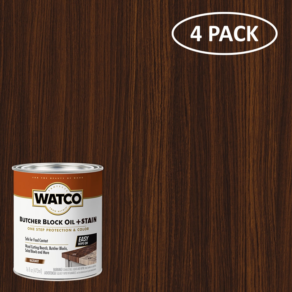 WATCO 359024SOS Hazelnut Brown Food-Grade Interior Butcher block oil ( 1-pint )