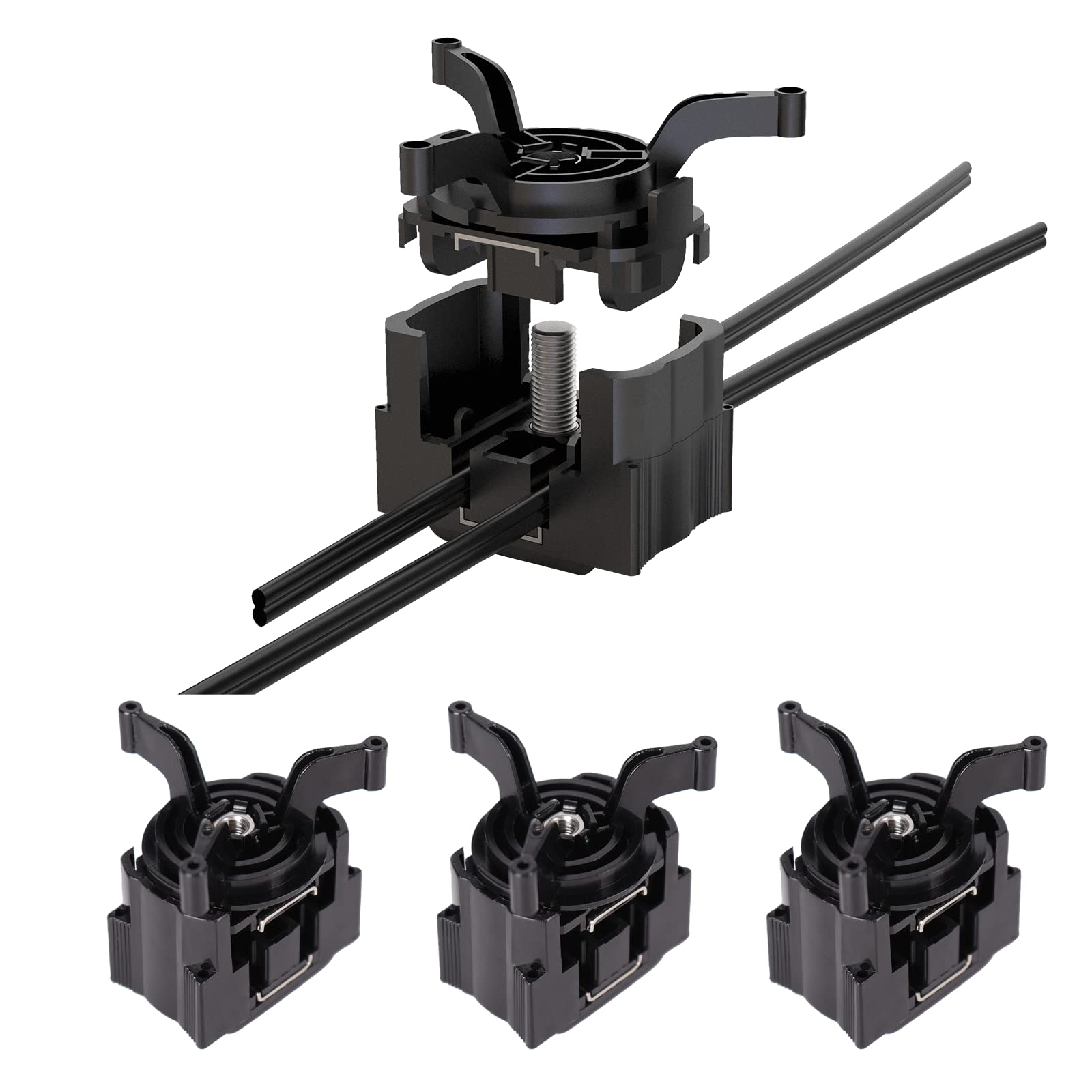 Misopily Low Voltage Lighting Wire Connector Pack Four Pieces for Outdoor Landscape Lighting Wire Terminal Splitter Connector #LMS0817M500