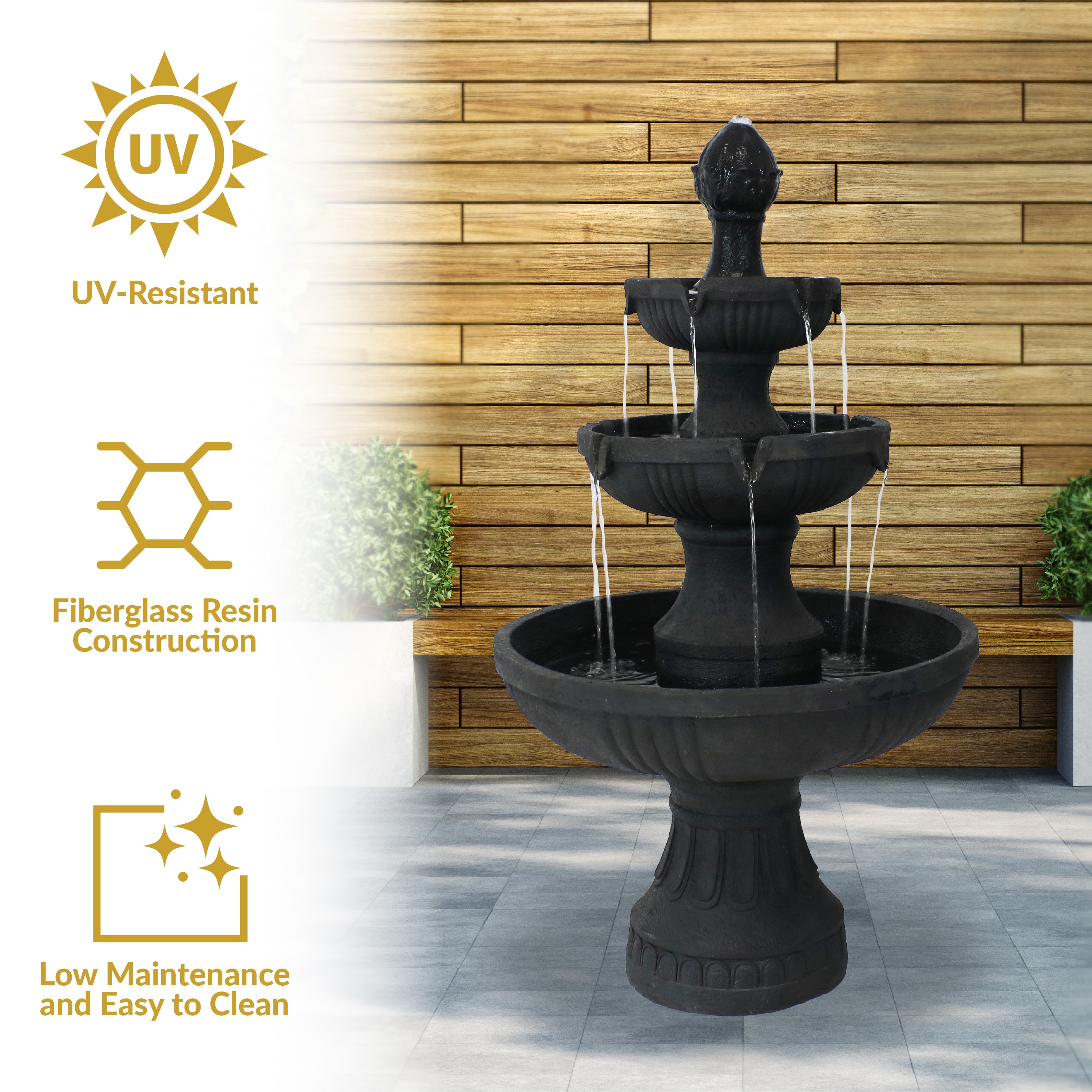 Sunnydaze Decor FC-73643-BLK fountains - View #10