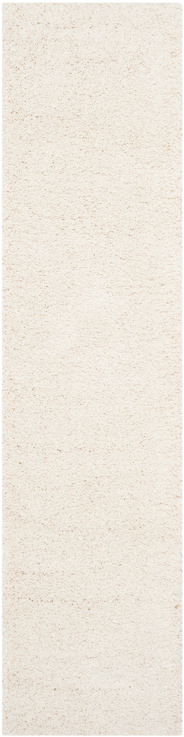 Safavieh SG180-1212-212 Milan Shag 2 x 12 (ft) Loomed Polypropylene Ivory Rectangular Indoor Solid Runner rug