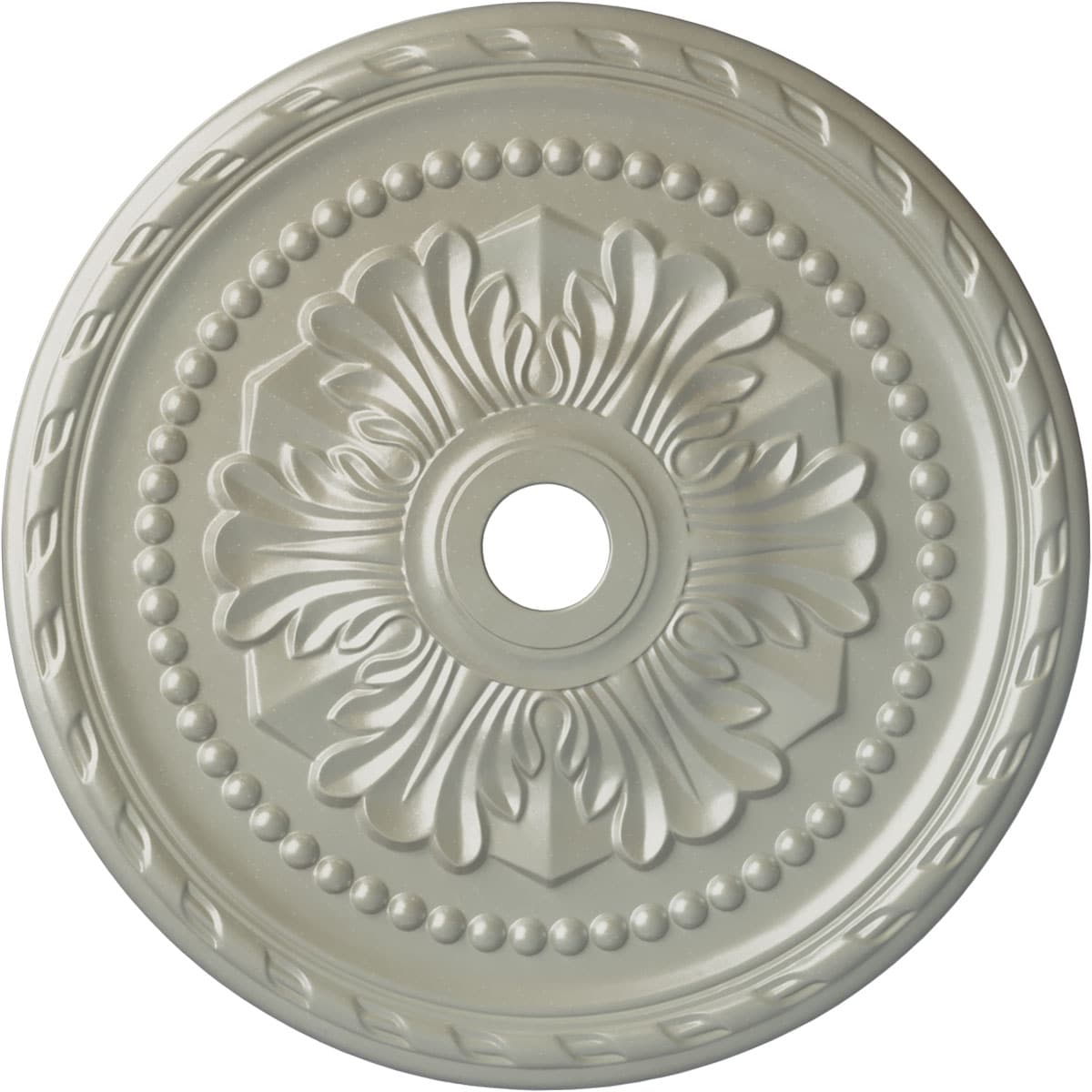 Ekena Millwork CM31PMFCS Palmetto 31.5-in W x 31.5-in L Painted Flash Copper Polyurethane Split Ceiling Medallion