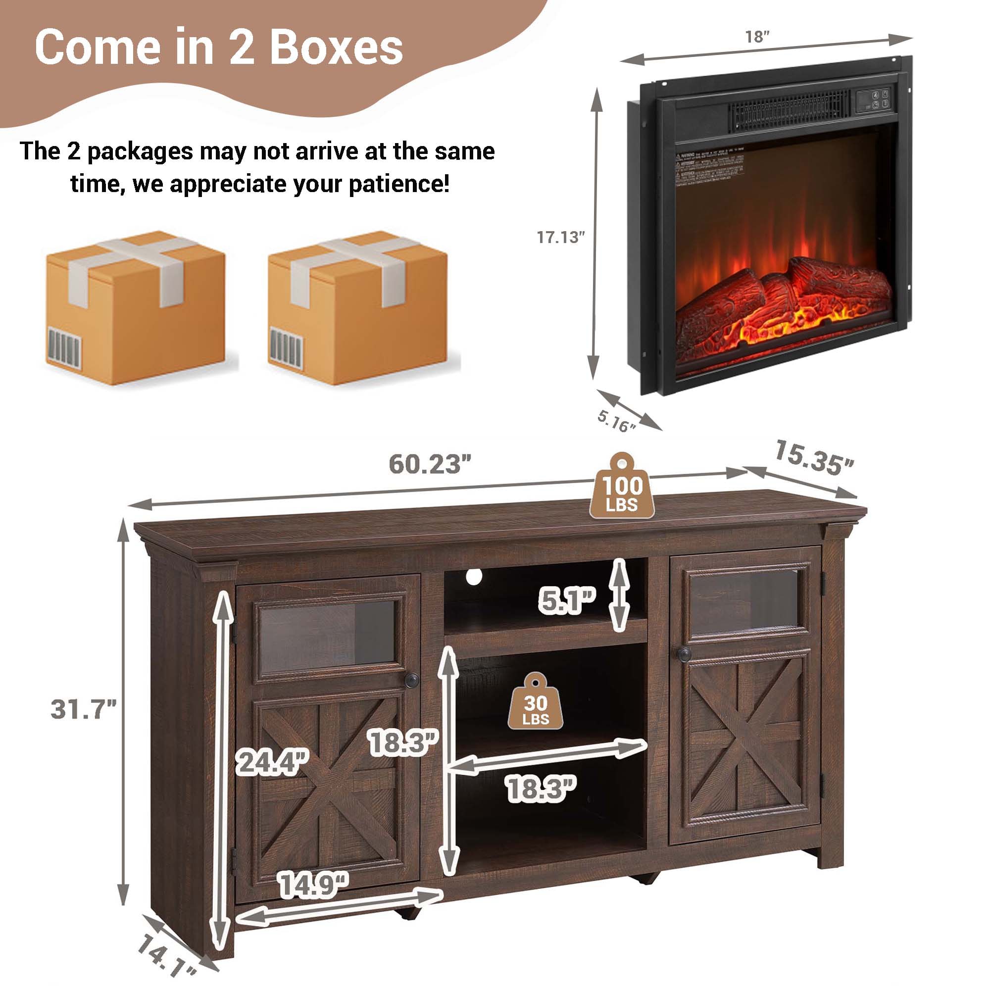 Fun Orange FUN25EF06 Electric-Fireplaces - View #3